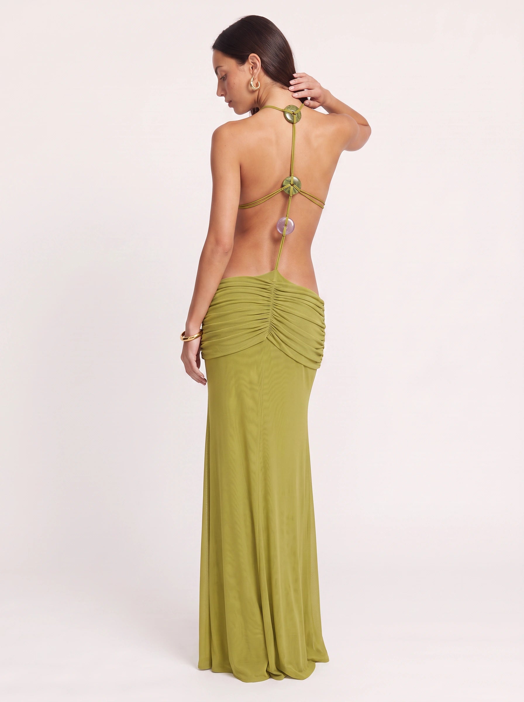 Wren Halter Cutout Maxi Dress – Summer Cocktail Formal Women Evening Party Bodycon Maxi Dress