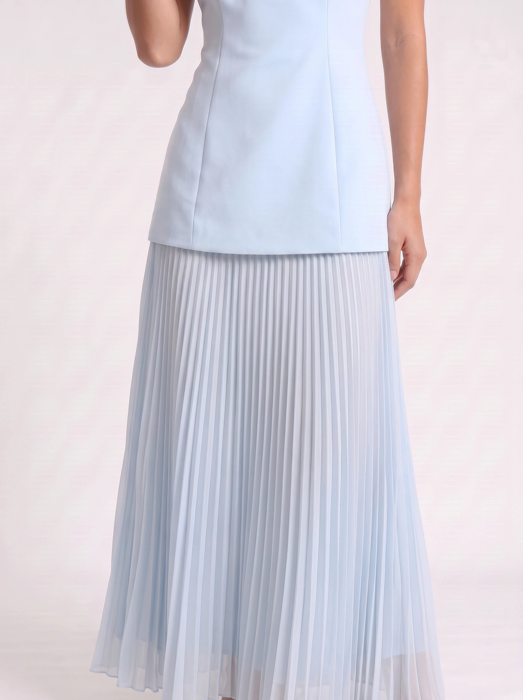 Pletura Sleeveless Pleated Maxi Dress – Formal Wedding Guest Elegant Evening Women Long Maxi Dress