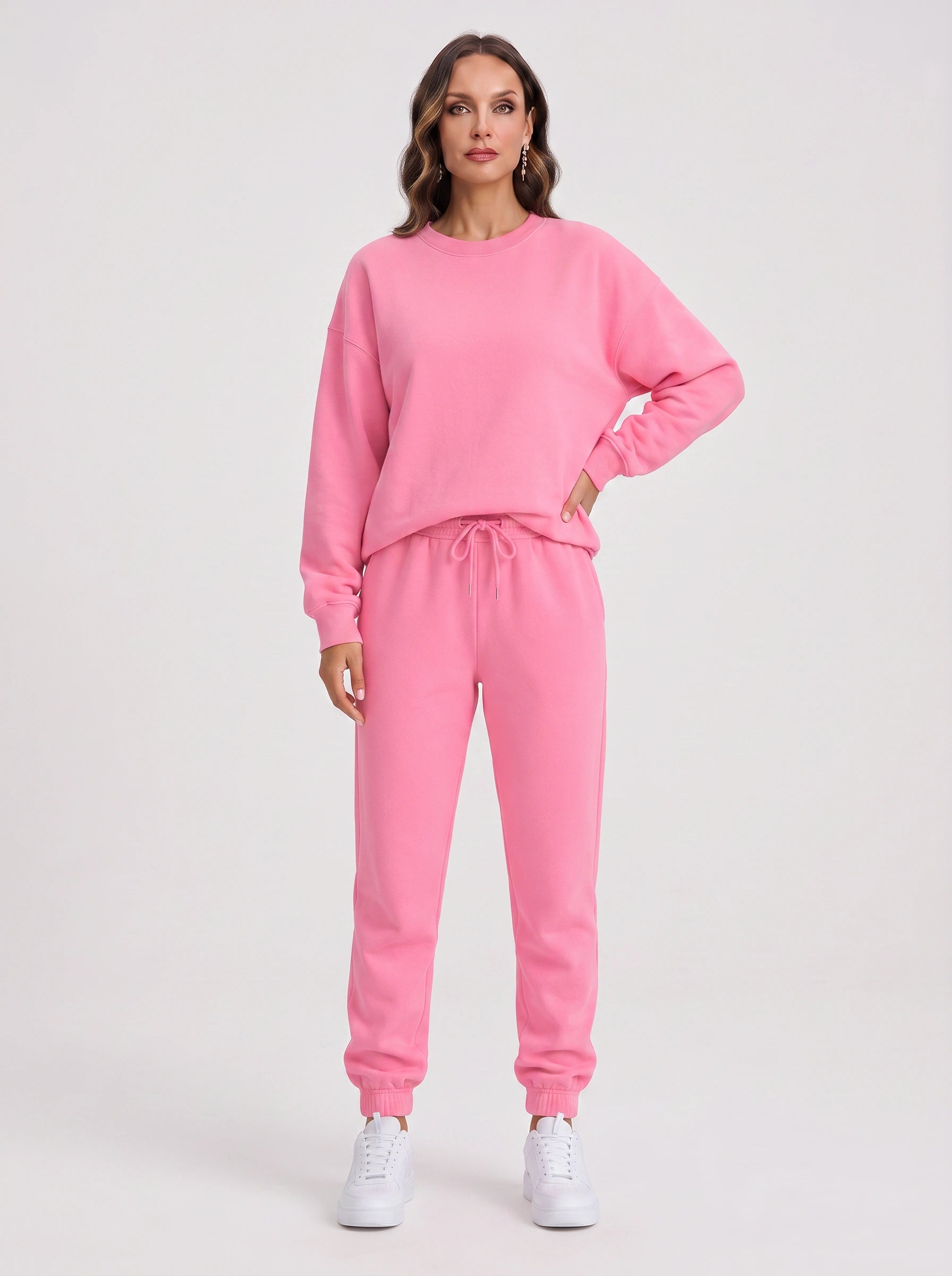 Rosonda Oversized Sweatshirt Jogger Set – Athleisure Clothing Women Loungewear Tracksuit Co-Ord Casual