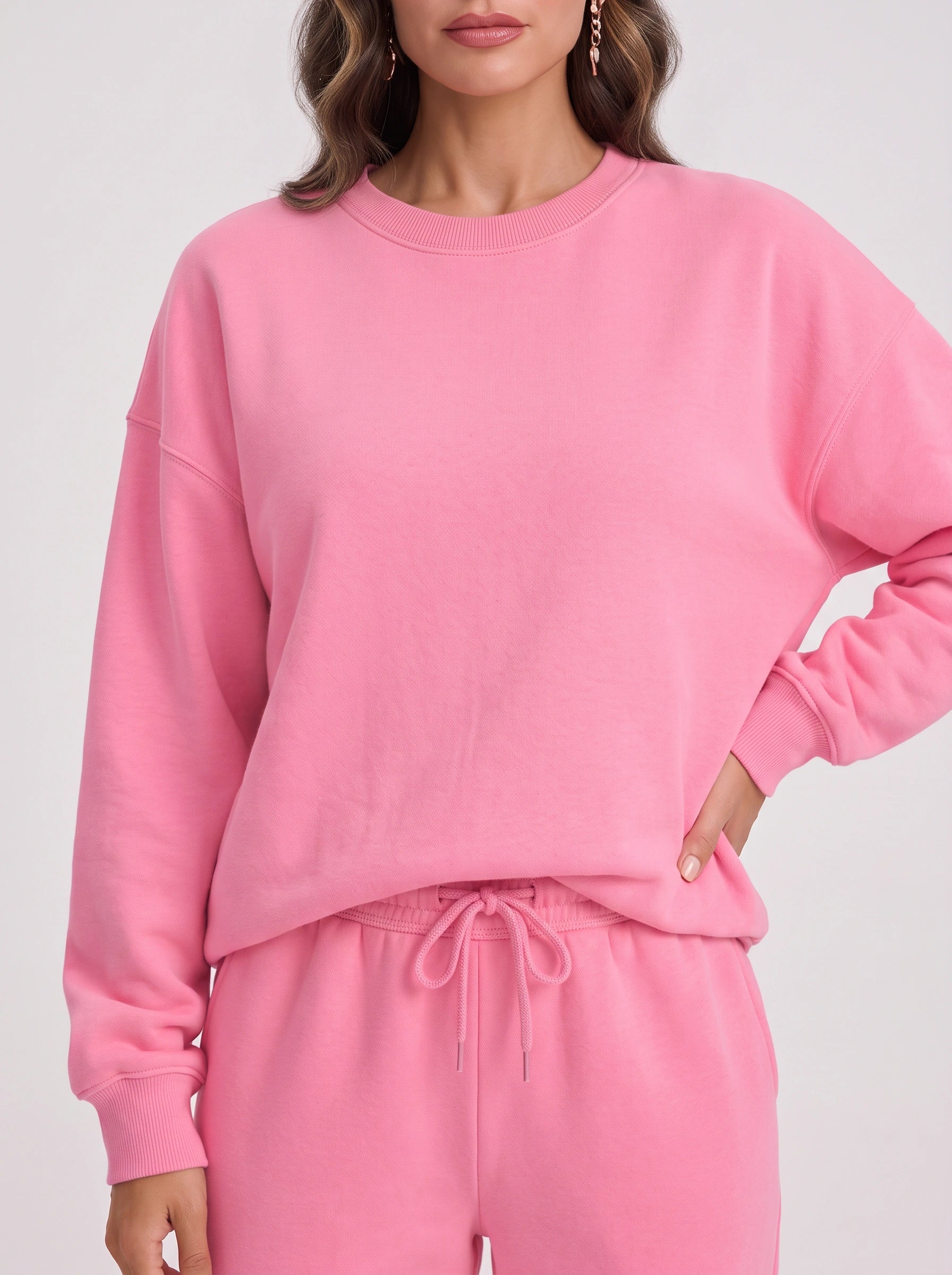 Rosonda Oversized Sweatshirt Jogger Set – Athleisure Clothing Women Loungewear Tracksuit Co-Ord Casual