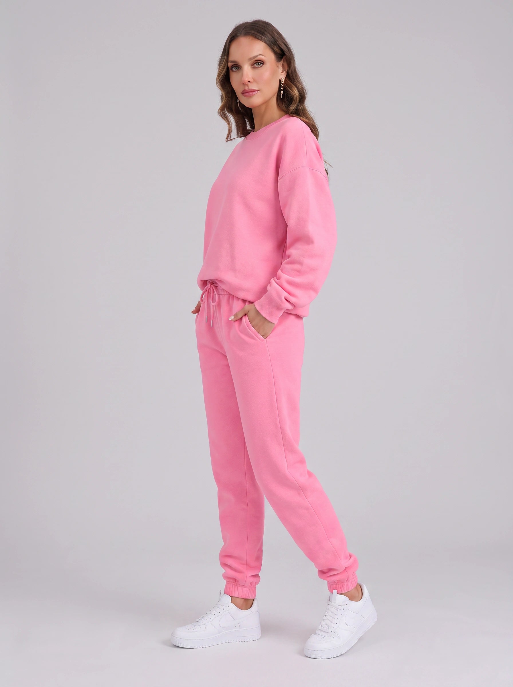 Rosonda Oversized Sweatshirt Jogger Set – Athleisure Clothing Women Loungewear Tracksuit Co-Ord Casual