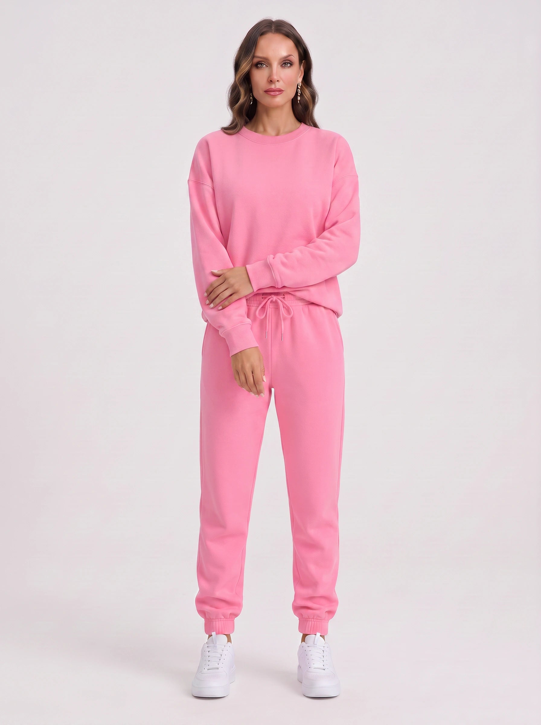 Rosonda Oversized Sweatshirt Jogger Set – Athleisure Clothing Women Loungewear Tracksuit Co-Ord Casual