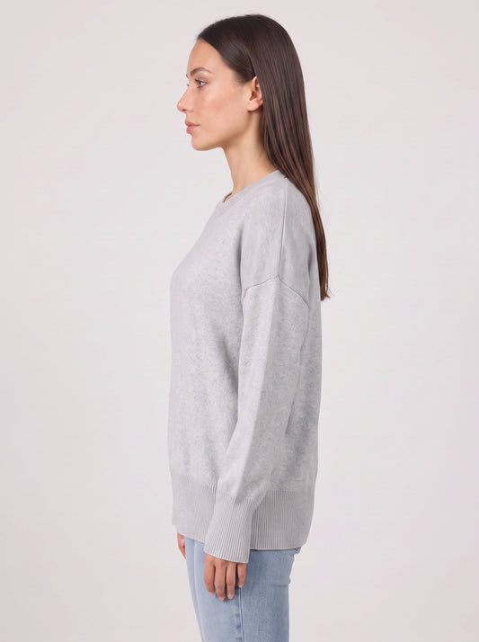 Briosa Oversized Crew Neck Sweater – Women Knit Pullover Long Sleeve Casual Lounge Relaxed Fit Jumper