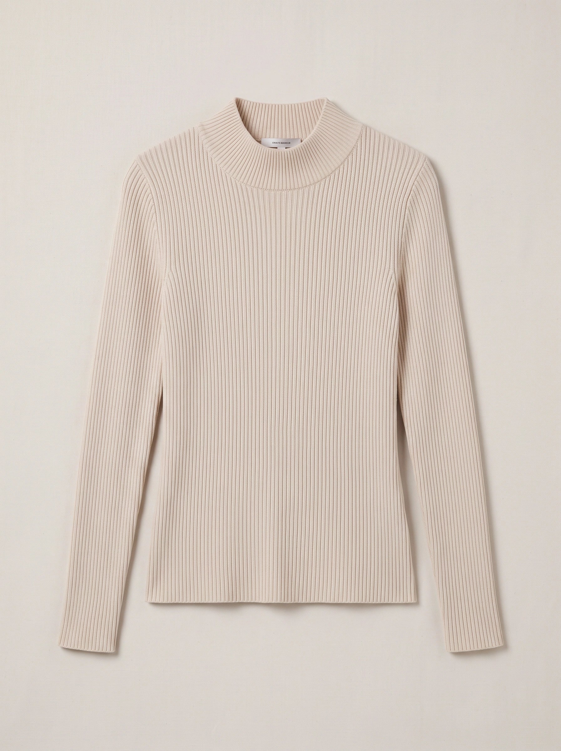 Costine Ribbed Mock Neck Long Sleeve Top – Women Fitted Knit Sweater Winter Casual Layering Shirt