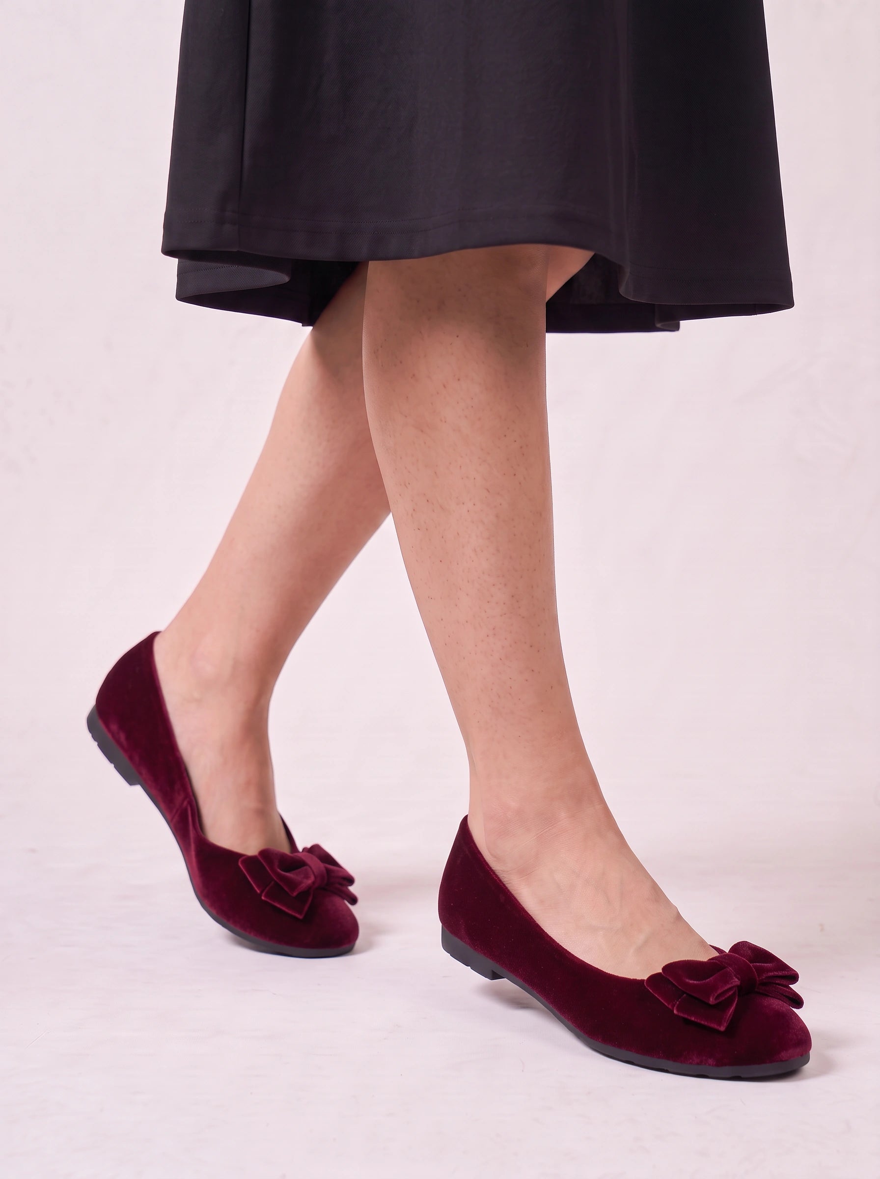 Ballerines à nœud Fiocco – ballerines en daim pour femme, à enfiler, plates, à nœud