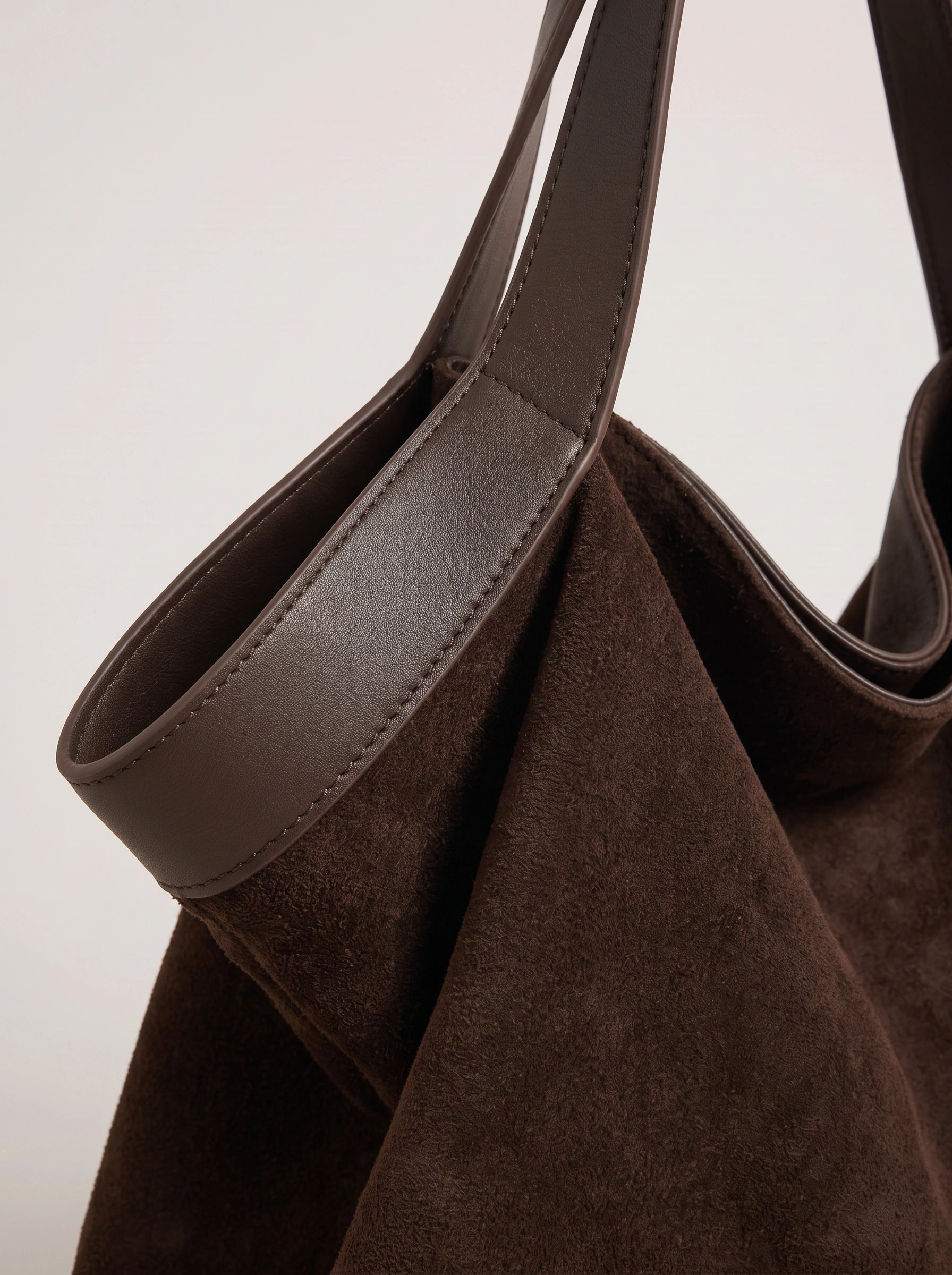 Valloraine Suede Triangle Tote Bag – Women Luxury Handbags Slouchy Shoulder Hobo Purse
