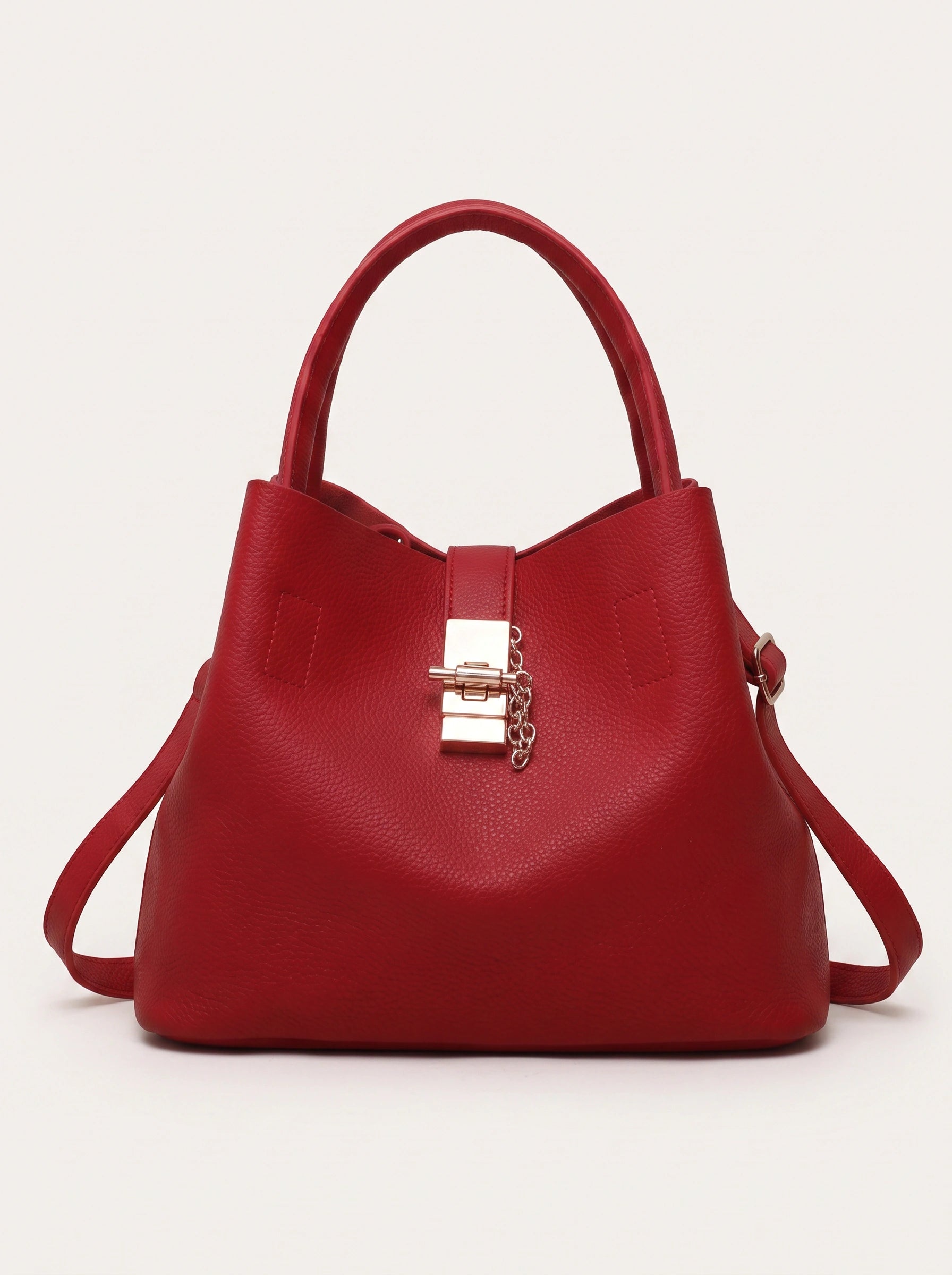 Locrian Turn-Lock Hobo Tote – Leather Shoulder Bag Women Crossbody Slouchy Everyday Hobo Purse