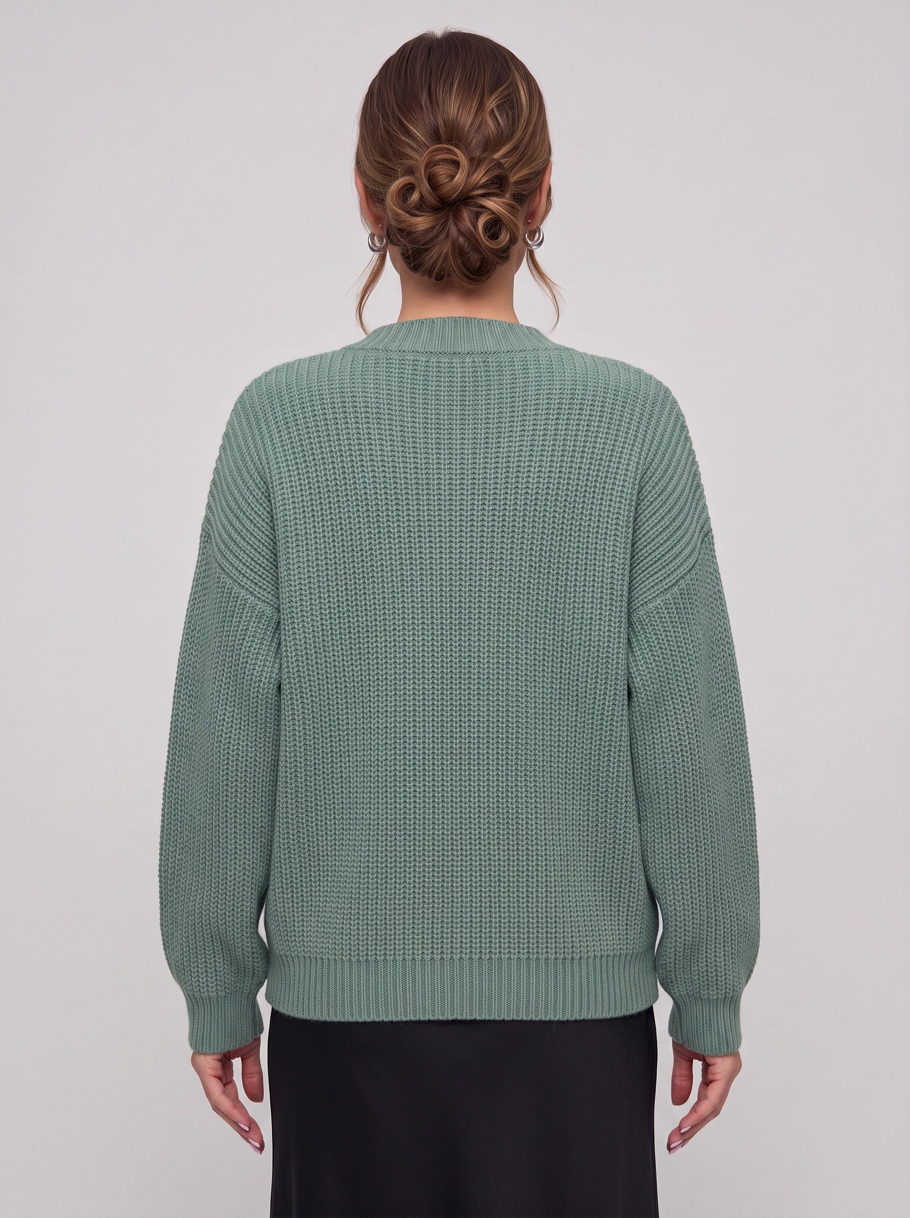 Sienna Chunky Ribbed Button Cardigan – Oversized Long Sleeve Women Casual Cozy Knit Sweater Cardigan