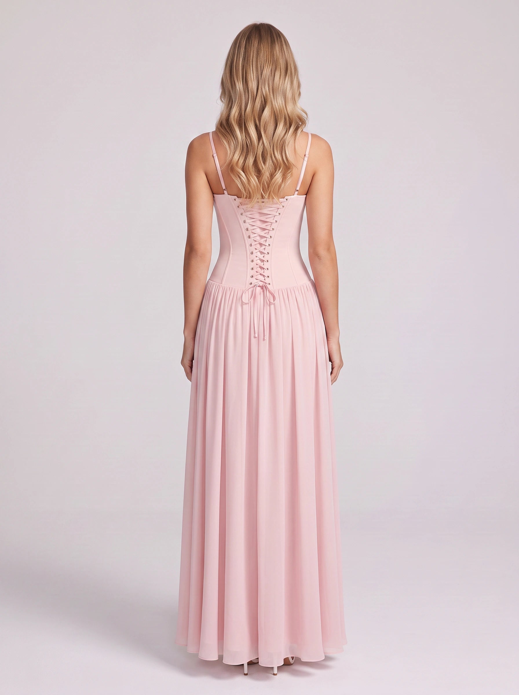 Rusche Corset Maxi Dress – Wedding Guest Formal Women Cocktail Attire Elegant Evening Maxi Dress