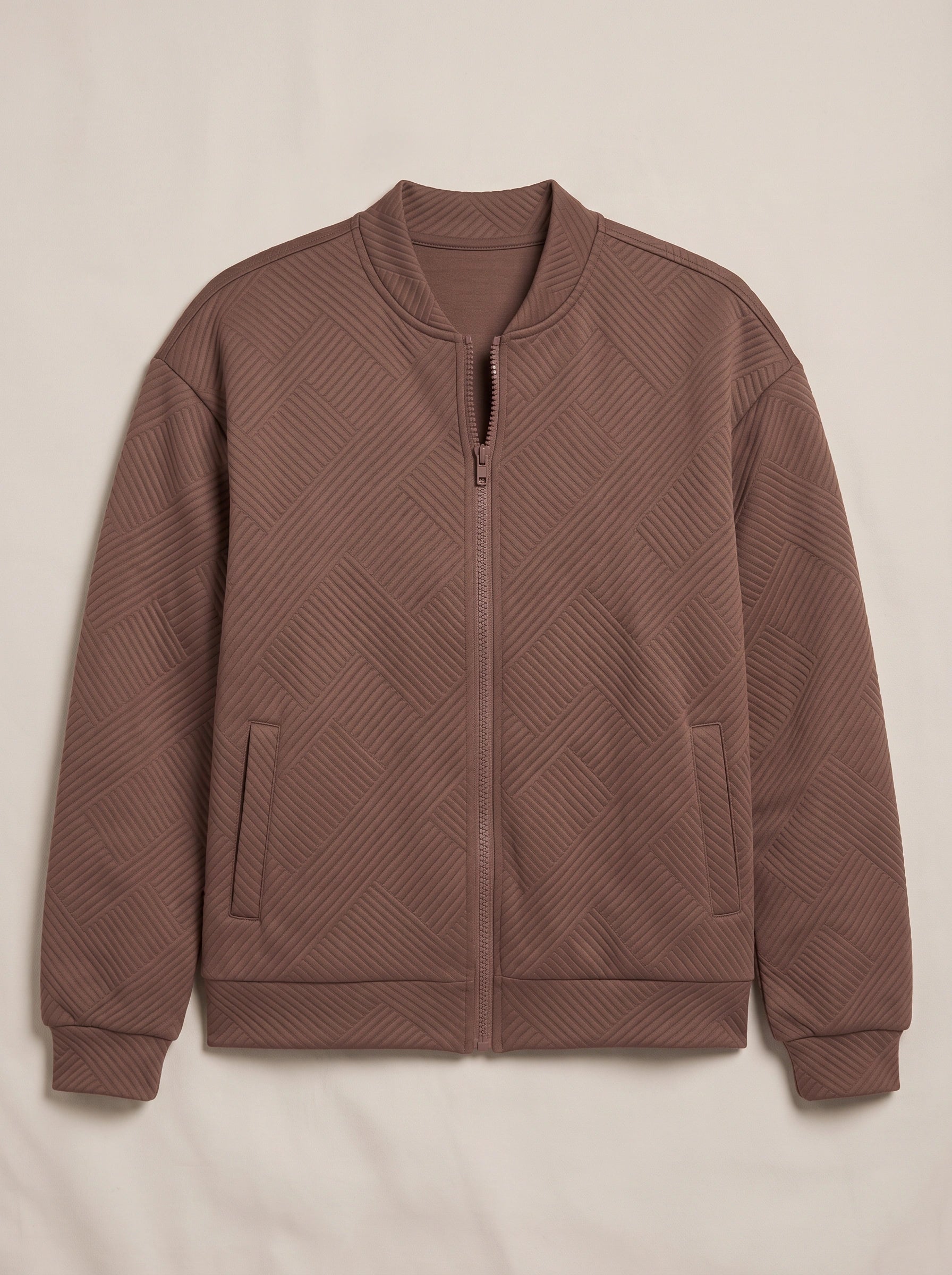 Eithne Quilted Bomber Jacket – Women Winter Casual Zip-Up Puffer Bomber Jacket