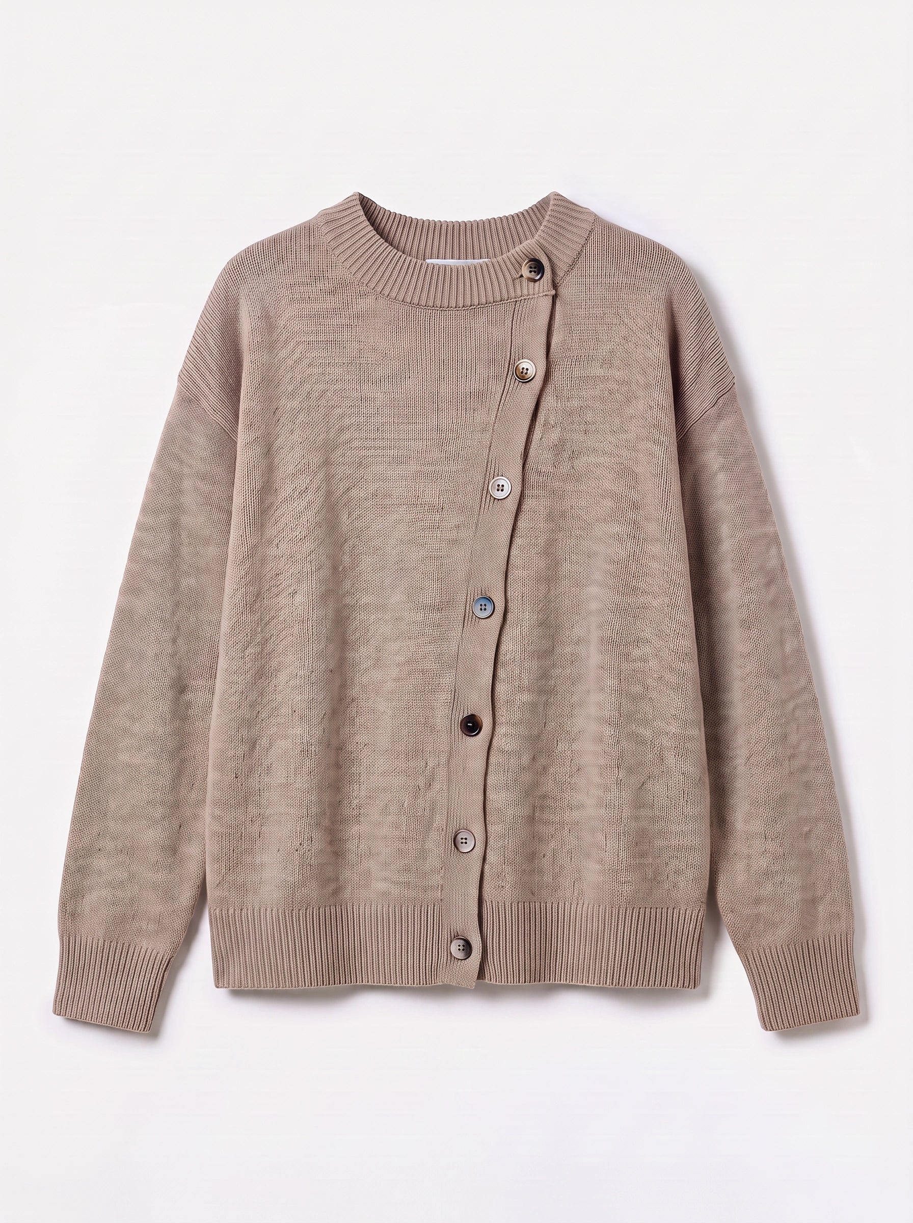 Cardiknit Relaxed Button-Front Cardigan – Women Knit Cardigan Sweater Oversized Casual Winter Layering