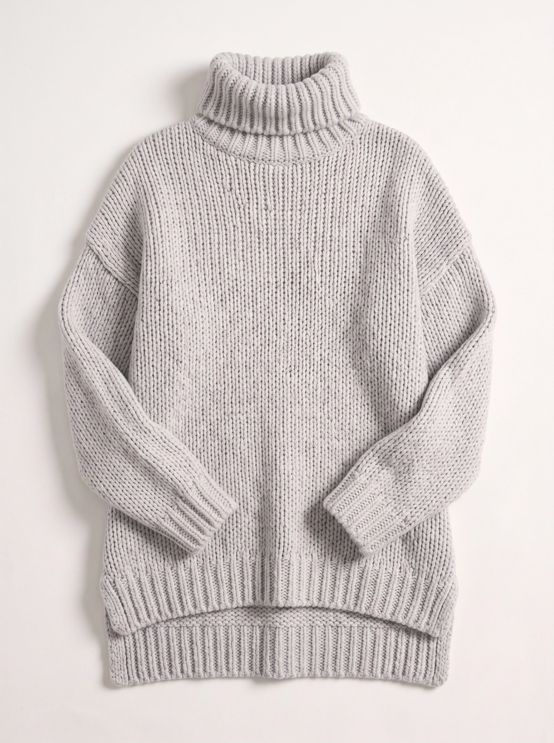 Marbrek Chunky Turtleneck Sweater – Knit Sweater Women Oversized Ribbed Cuffs Wool Jumper Pullover Chunky Knit