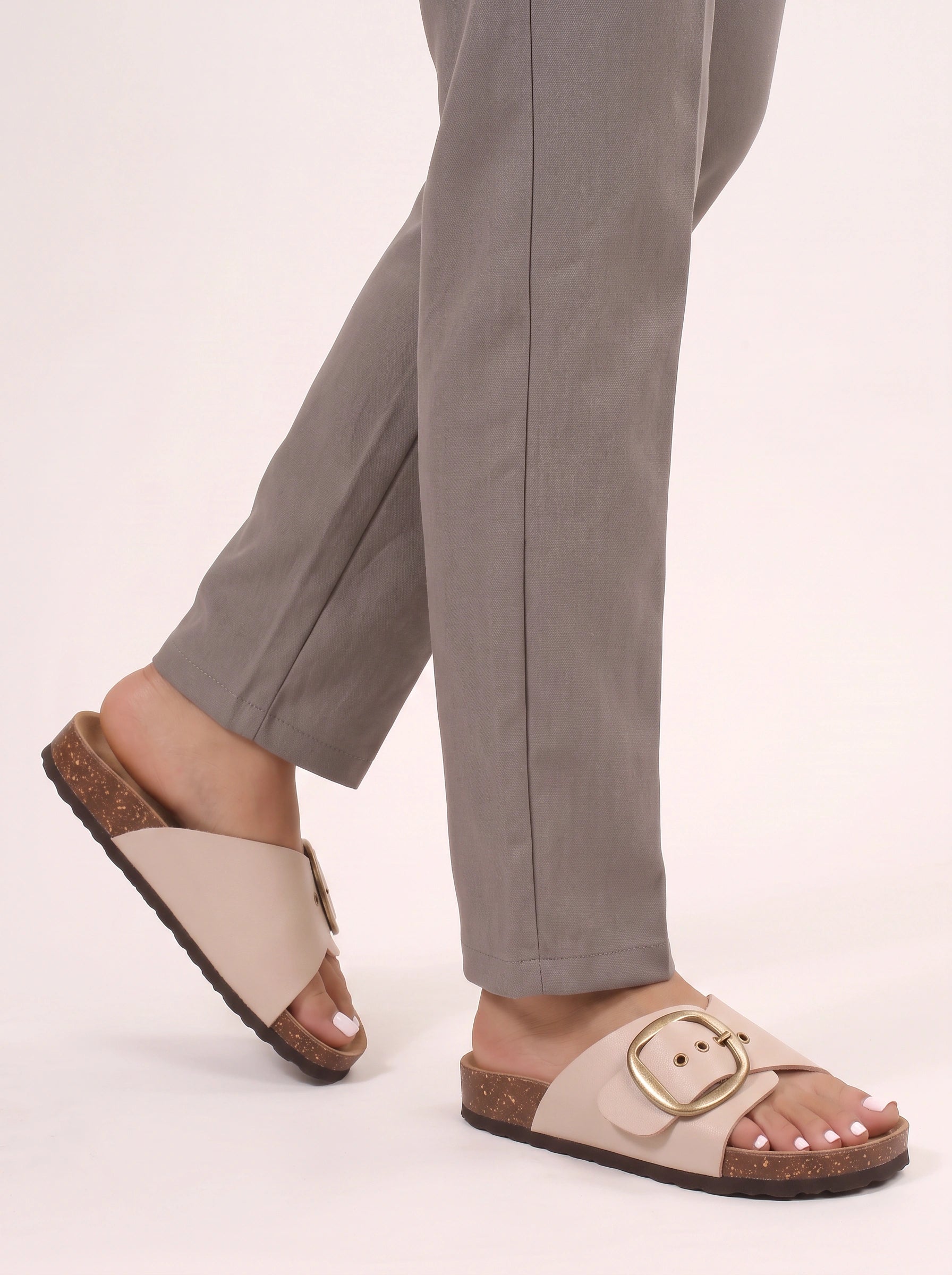 Corbina Buckle Platform Sandals – Women Orthopedic Footbed Thick Sole Shoes Summer Casual Comfort Flat Sandals