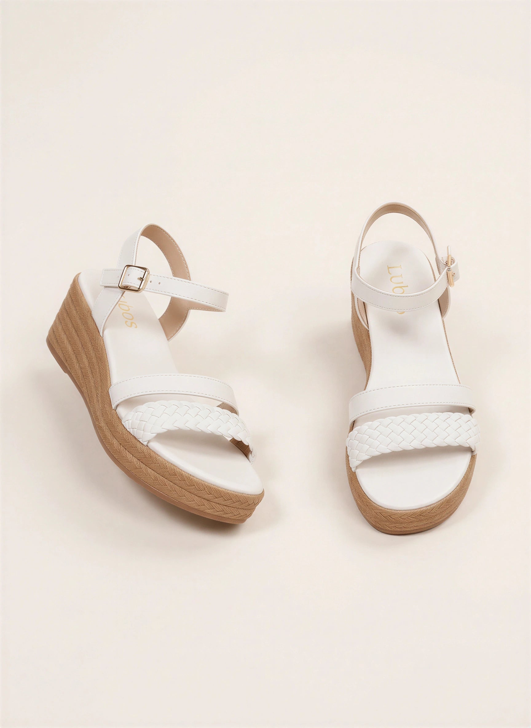Cordina Braided Espadrille Wedge Sandals – Platform Sandals Women Ankle Strap Adjustable Buckle Wedges