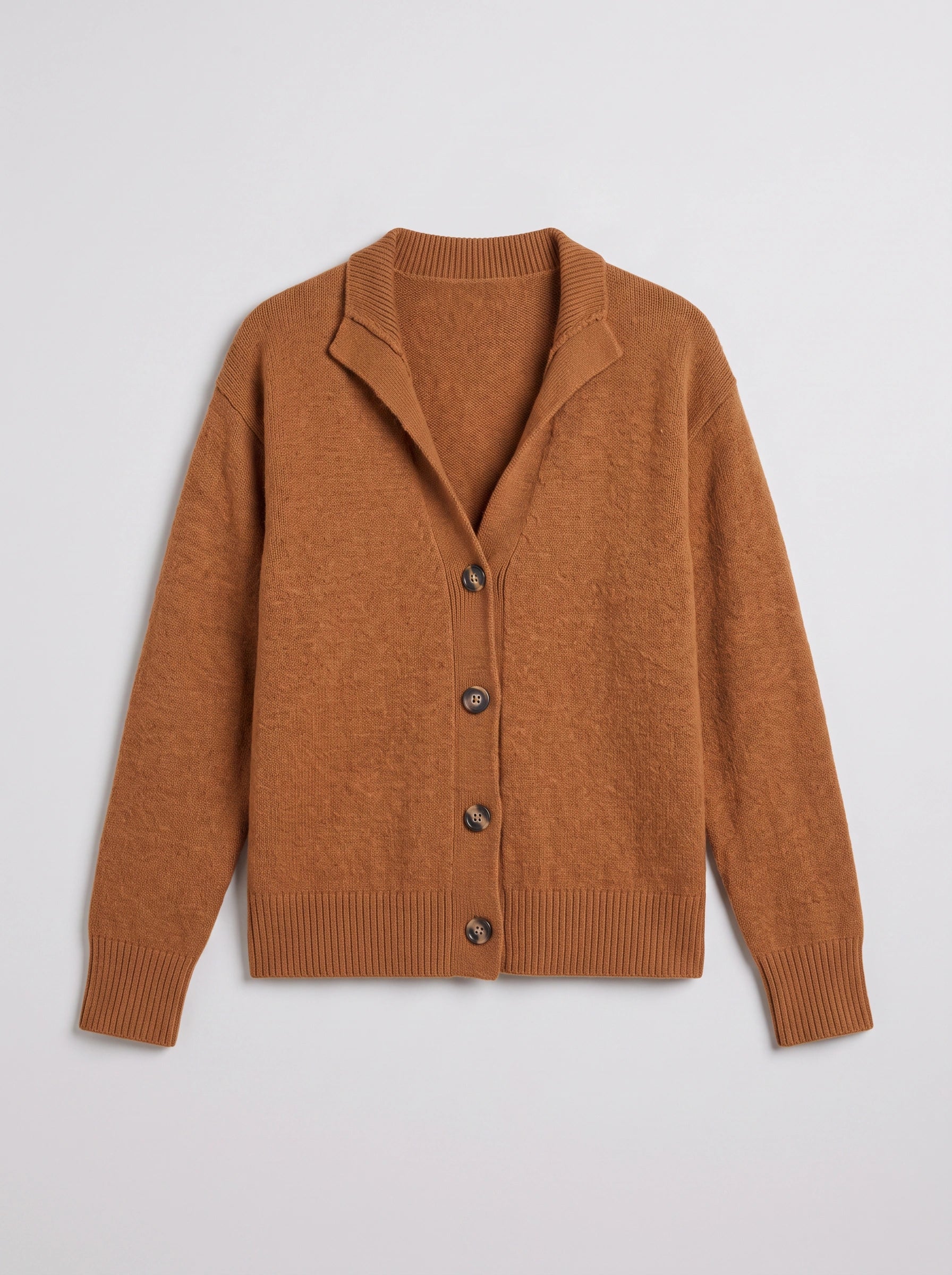 Caramette Button-Front Knit Cardigan – Women Lightweight Sweater Summer Layering Casual Everyday Cardigan