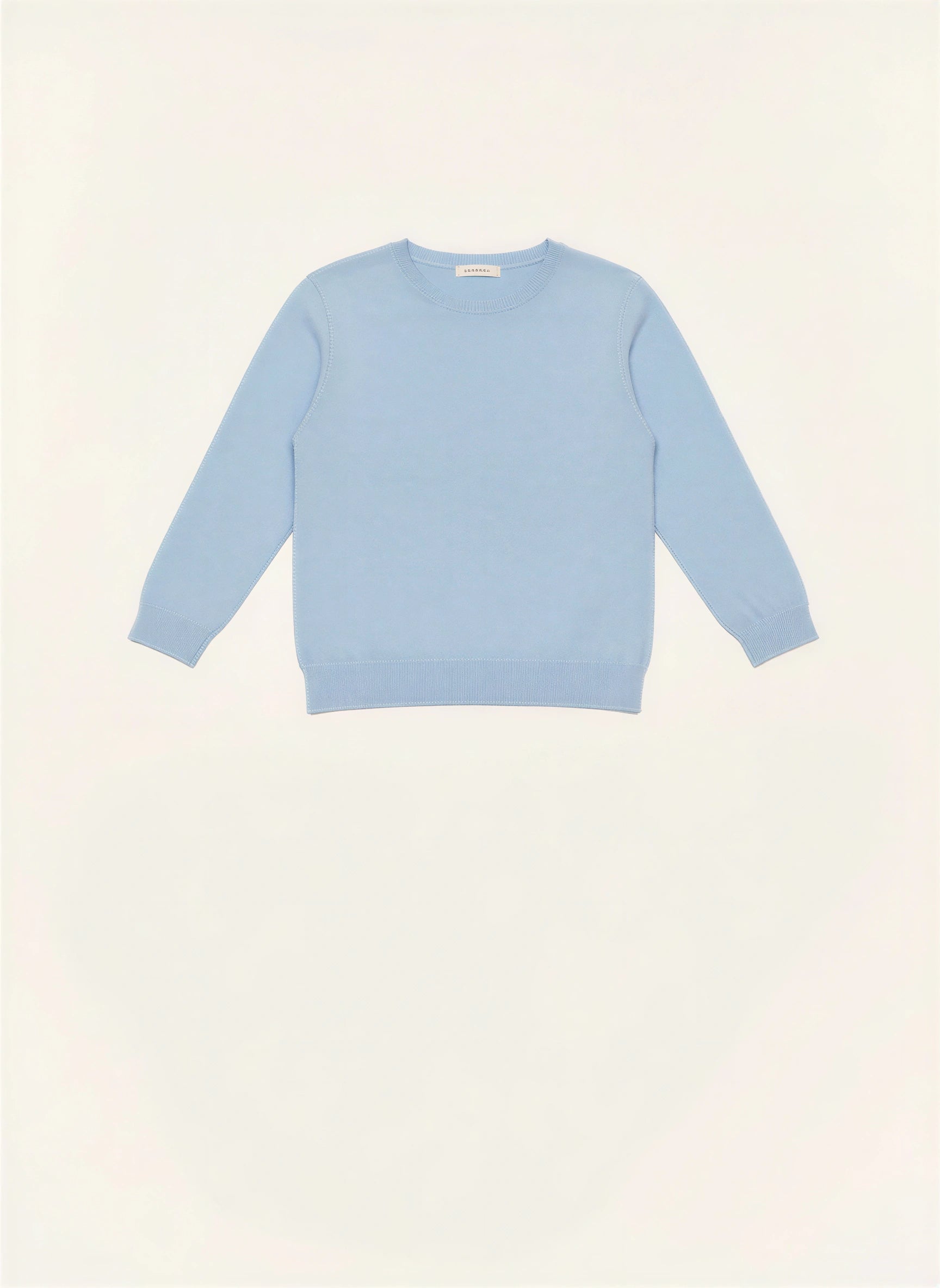 Ciela Ribbed Crewneck Sweater – Knit Sweater Women Three Quarter Sleeve Lightweight Casual Top