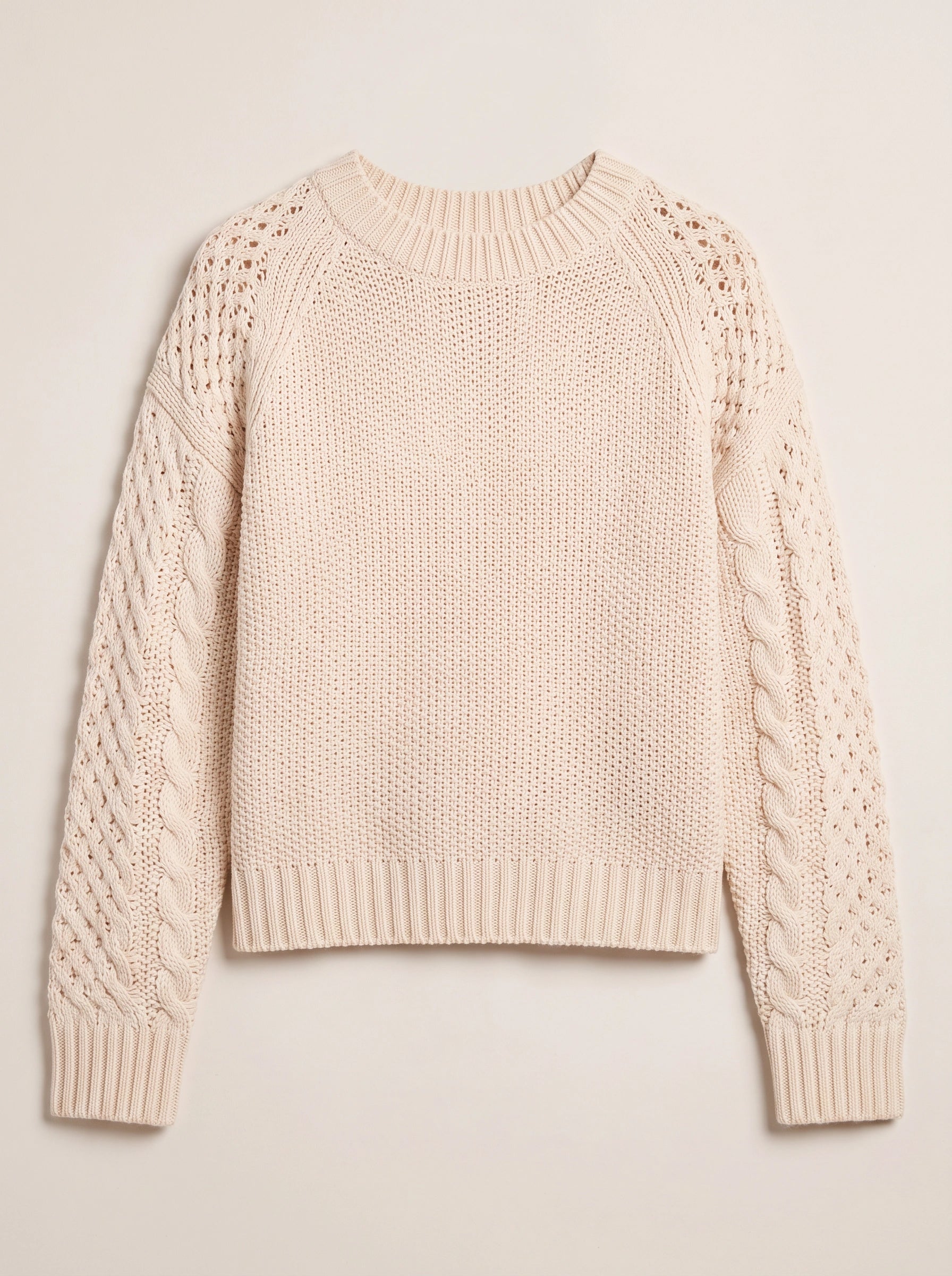 Women’s Textured Knit Sweater – Casual Crew Neck Winter Jumper