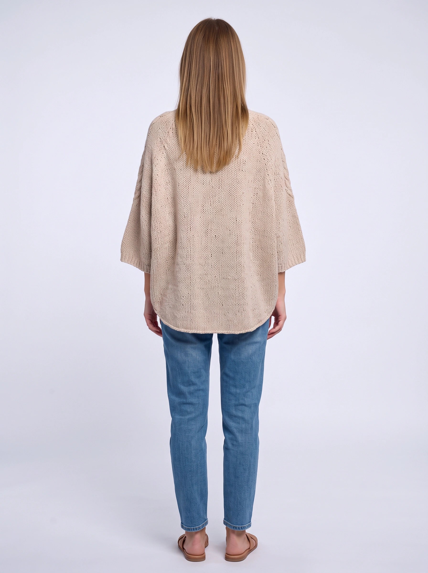 Knitara Oversized Cocoon Sweater – Chunky Knit Pullover Women Winter Relaxed Fit Dolman Sleeve Jumper