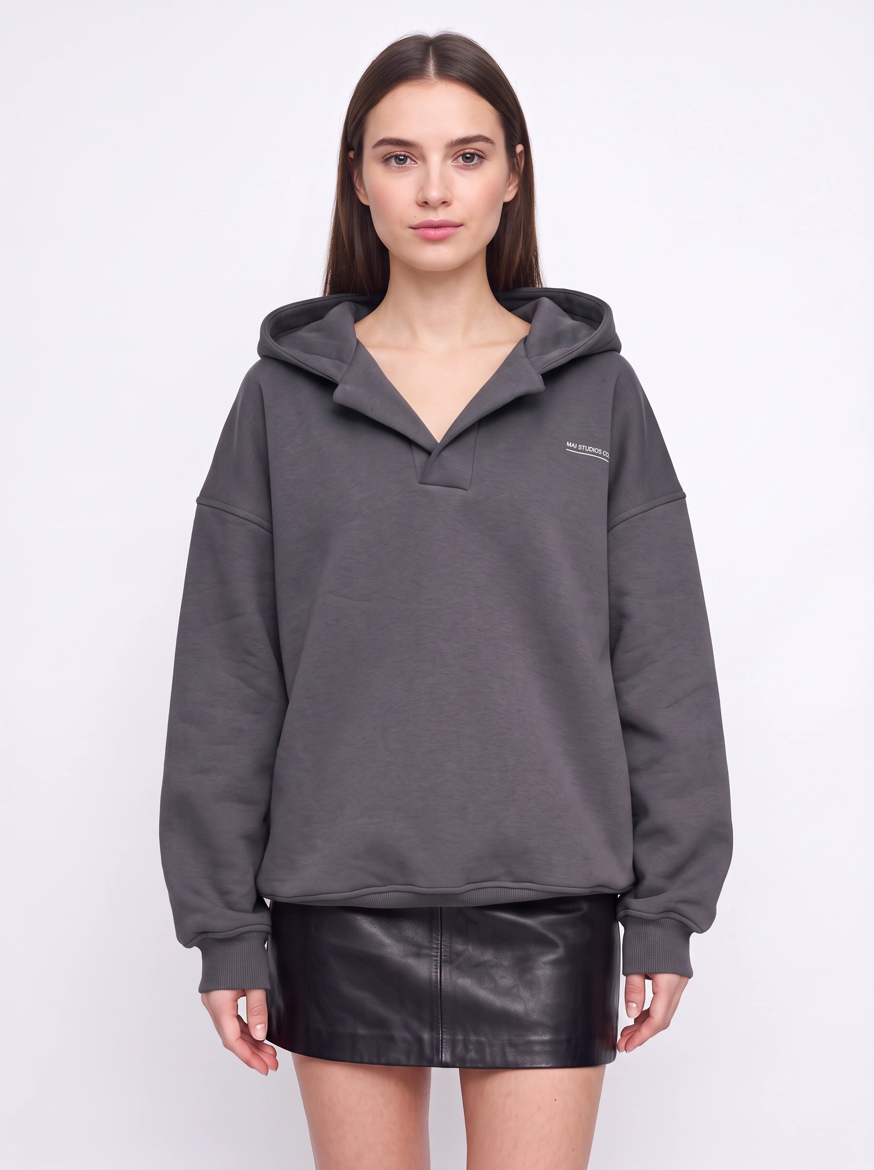 Sweat à capuche oversize Caprio – Sweat-shirt oversize pour femme, haut décontracté de style streetwear