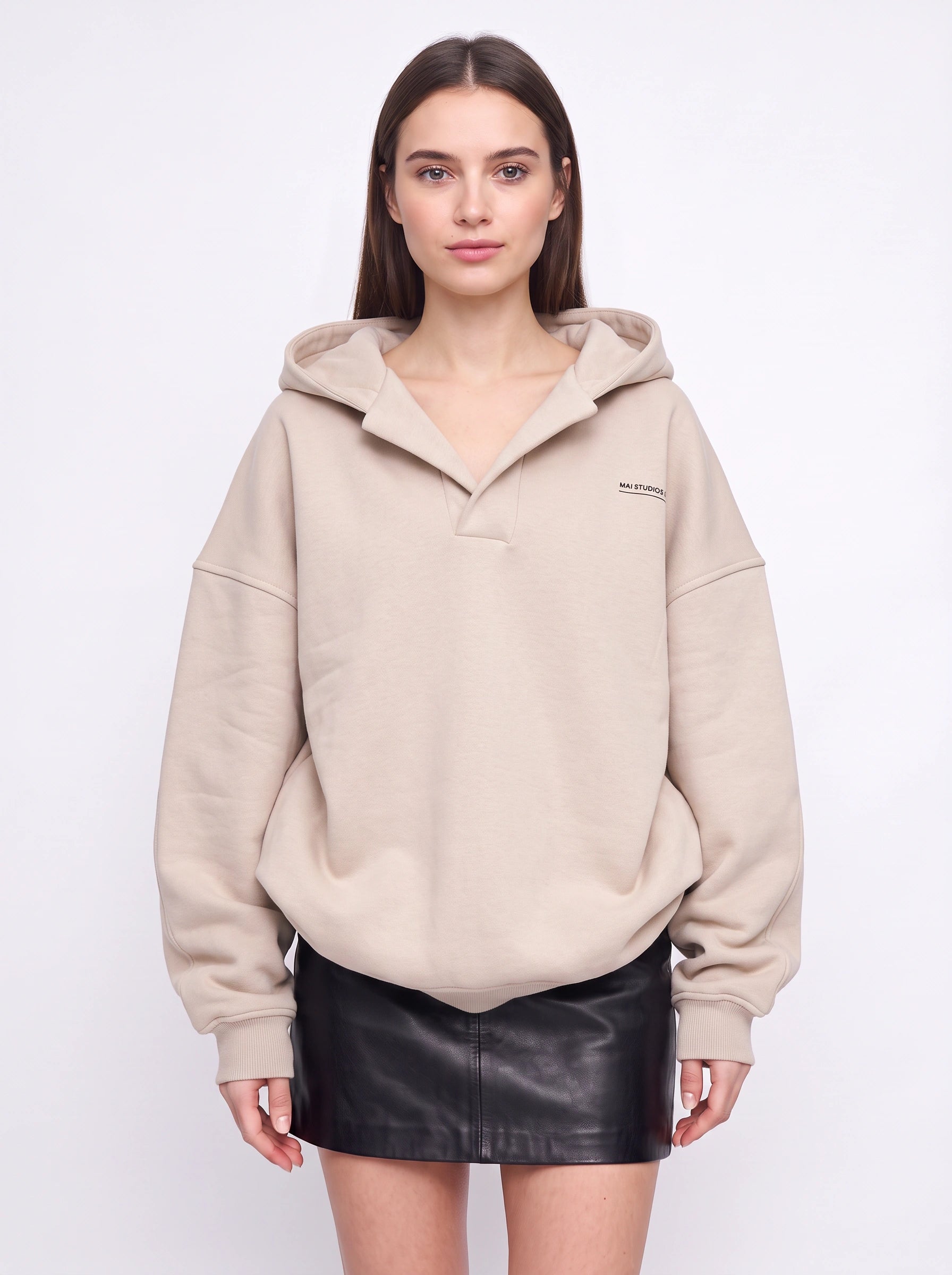 Sweat à capuche oversize Caprio – Sweat-shirt oversize pour femme, haut décontracté de style streetwear