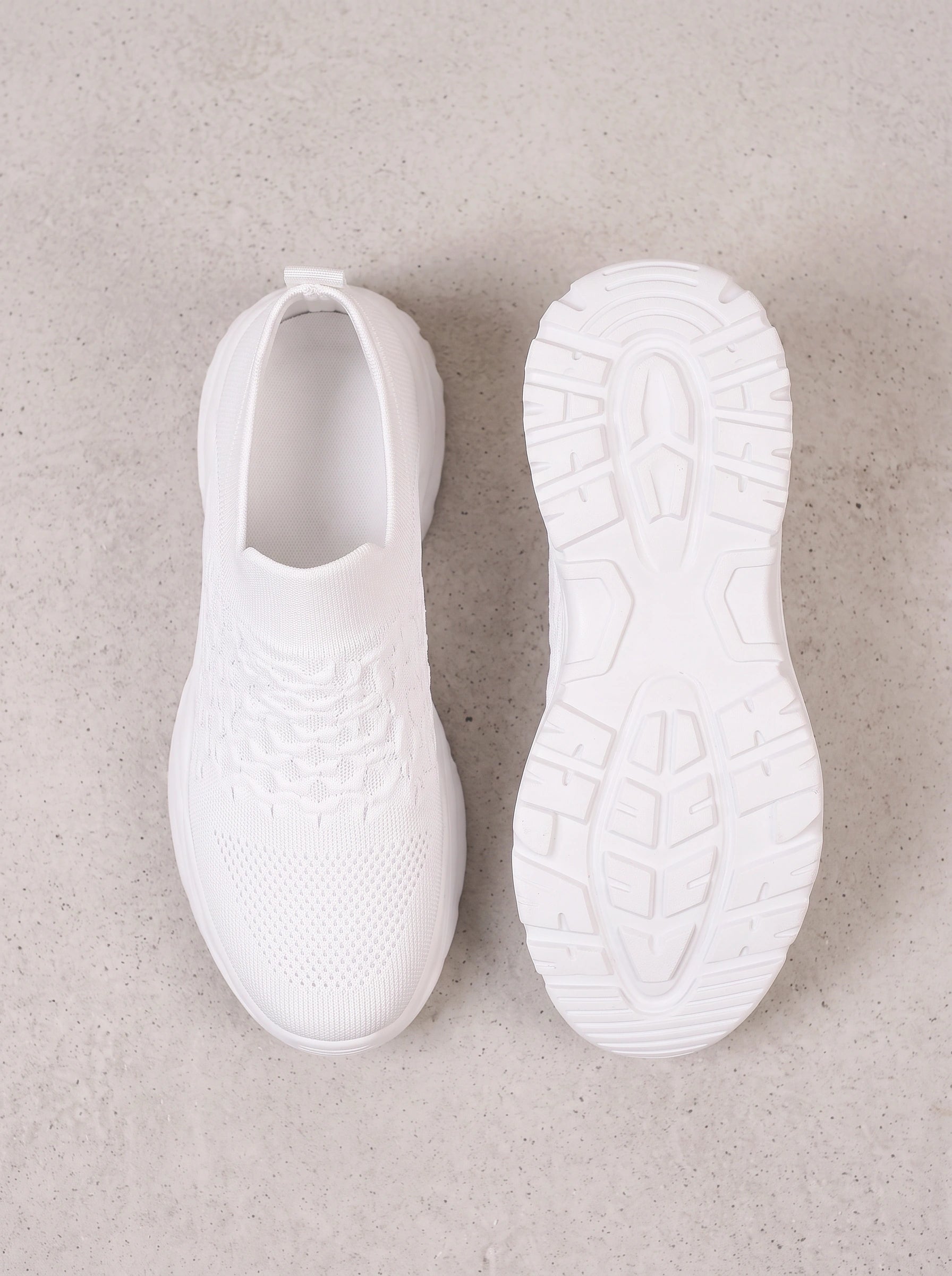 Sockwave Knit Slip-On Sneakers – Women Chunky Platform Walking Comfort Athletic Casual Sneakers
