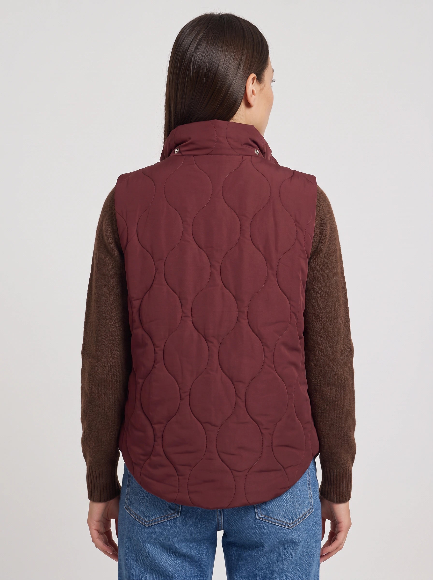 Rhomba Quilted Puffer Vest – Women Sleeveless Gilet Jacket Casual Layering Outdoor Country Fall