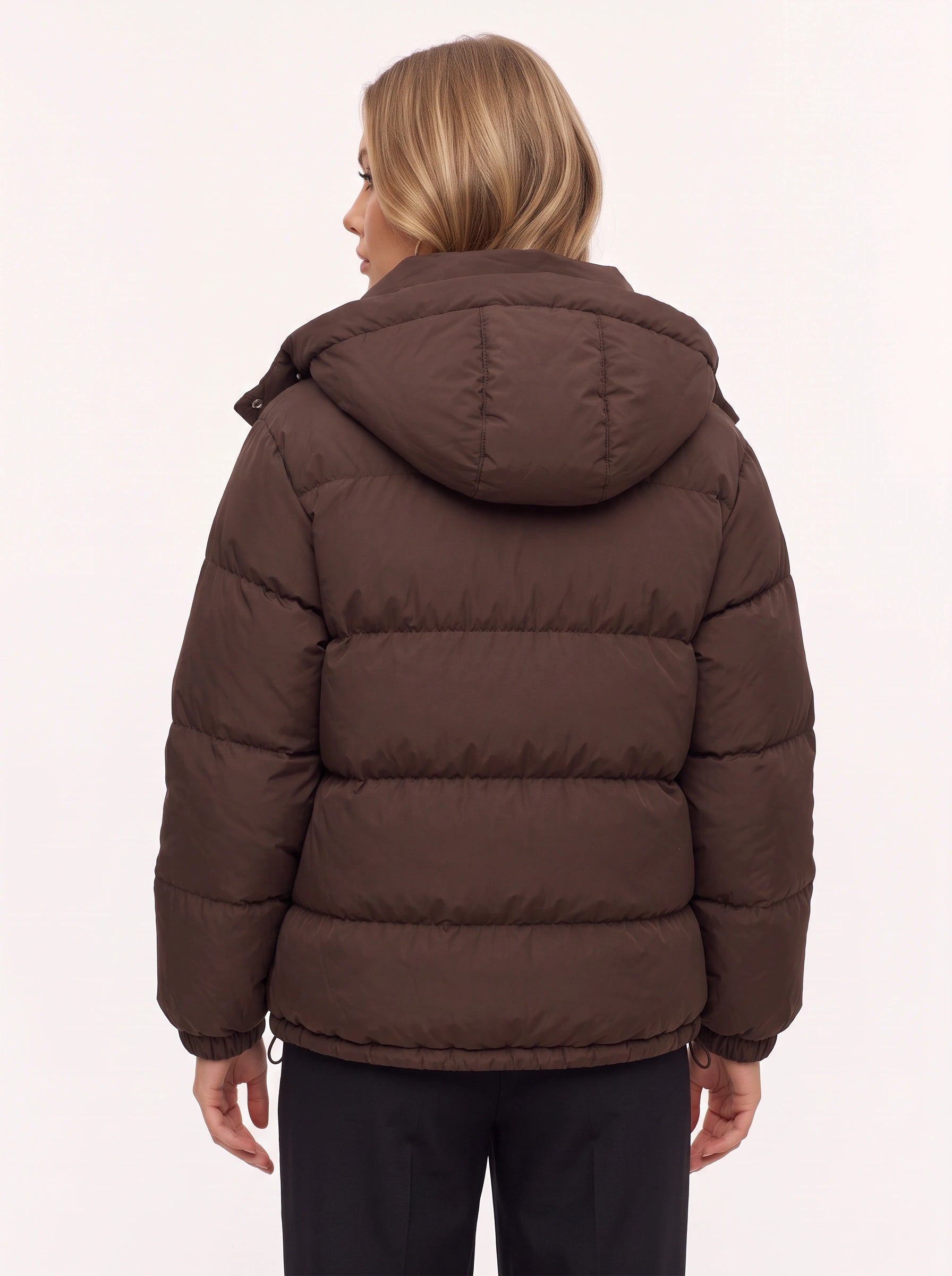 Veste d’hiver matelassée rembourrée oversize à capuche Chocova pour femme - veste courte isolante