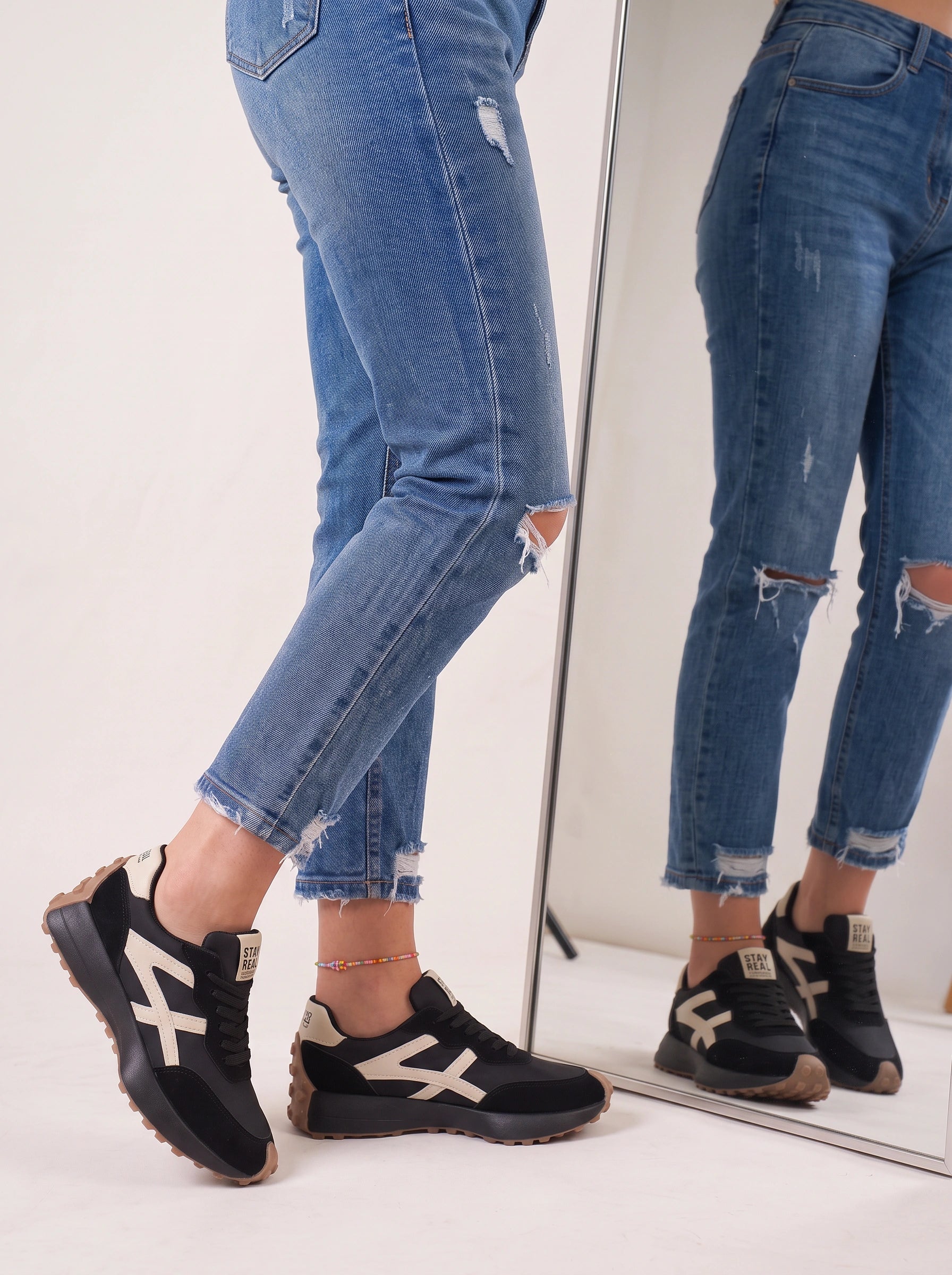 Kontrax baskets rétro compensées à semelle épaisse - baskets orthopédiques pour femme, chaussures de sport décontractées pour la marche