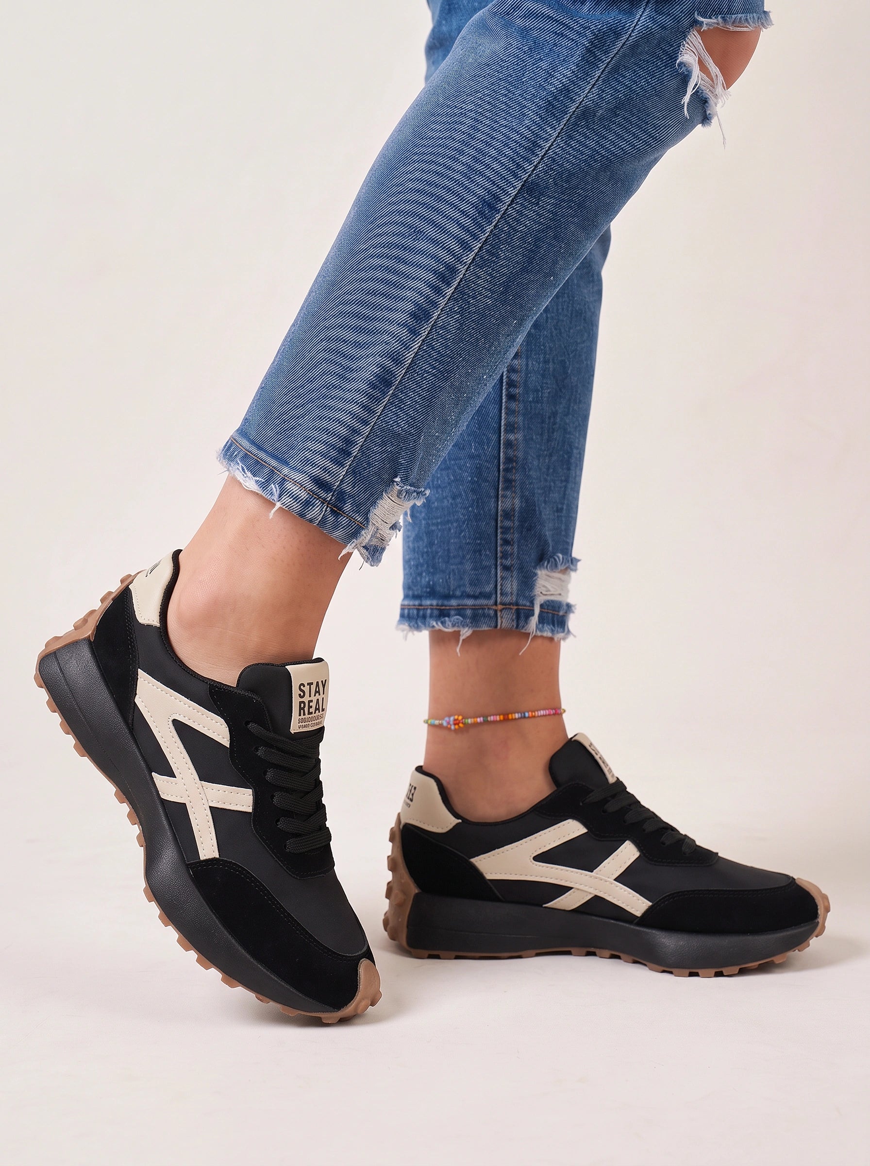 Kontrax baskets rétro compensées à semelle épaisse - baskets orthopédiques pour femme, chaussures de sport décontractées pour la marche
