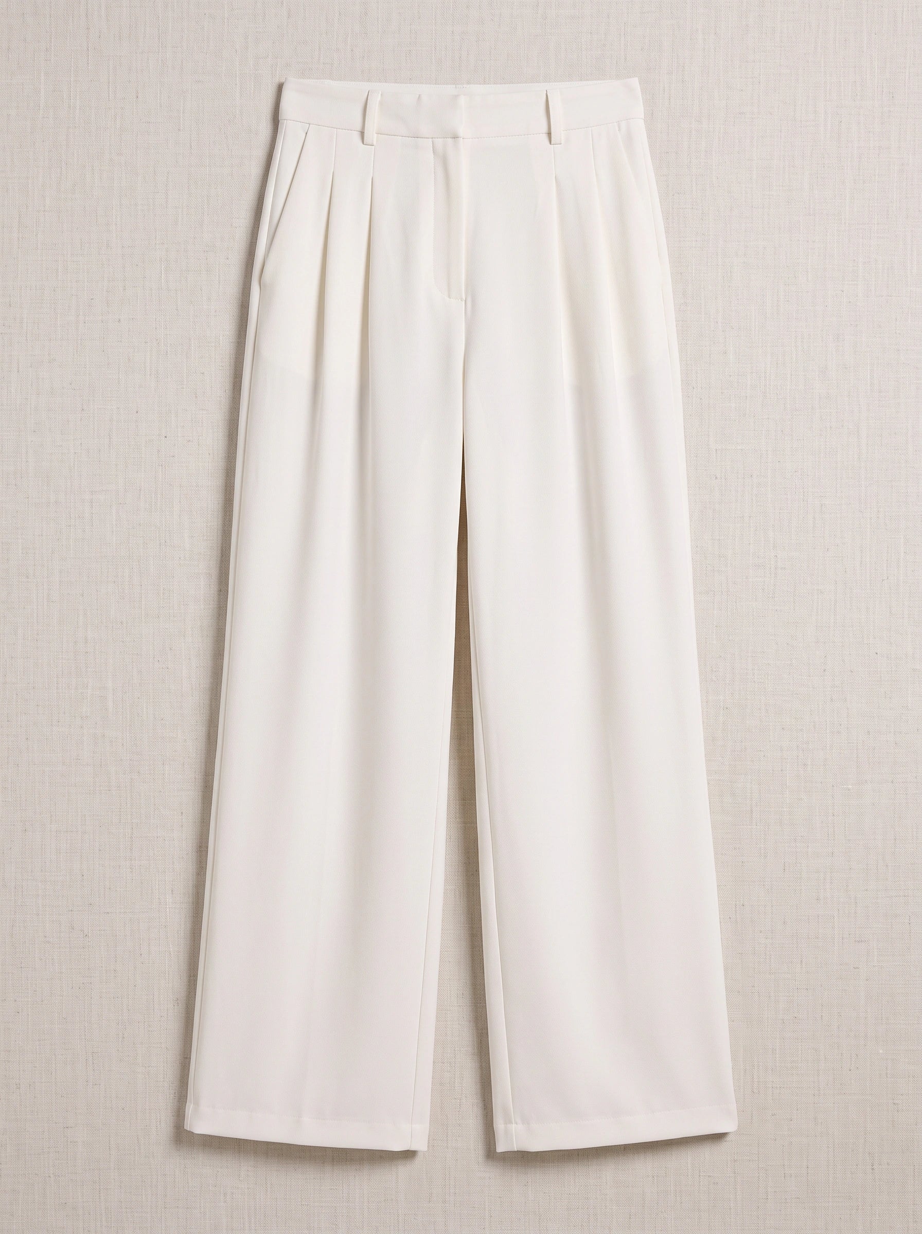 Pinsera High-Waist Wide-Leg Tailored Pants – Women Trousers Pleated Palazzo Office Work Smart Casual Wide Leg Pants
