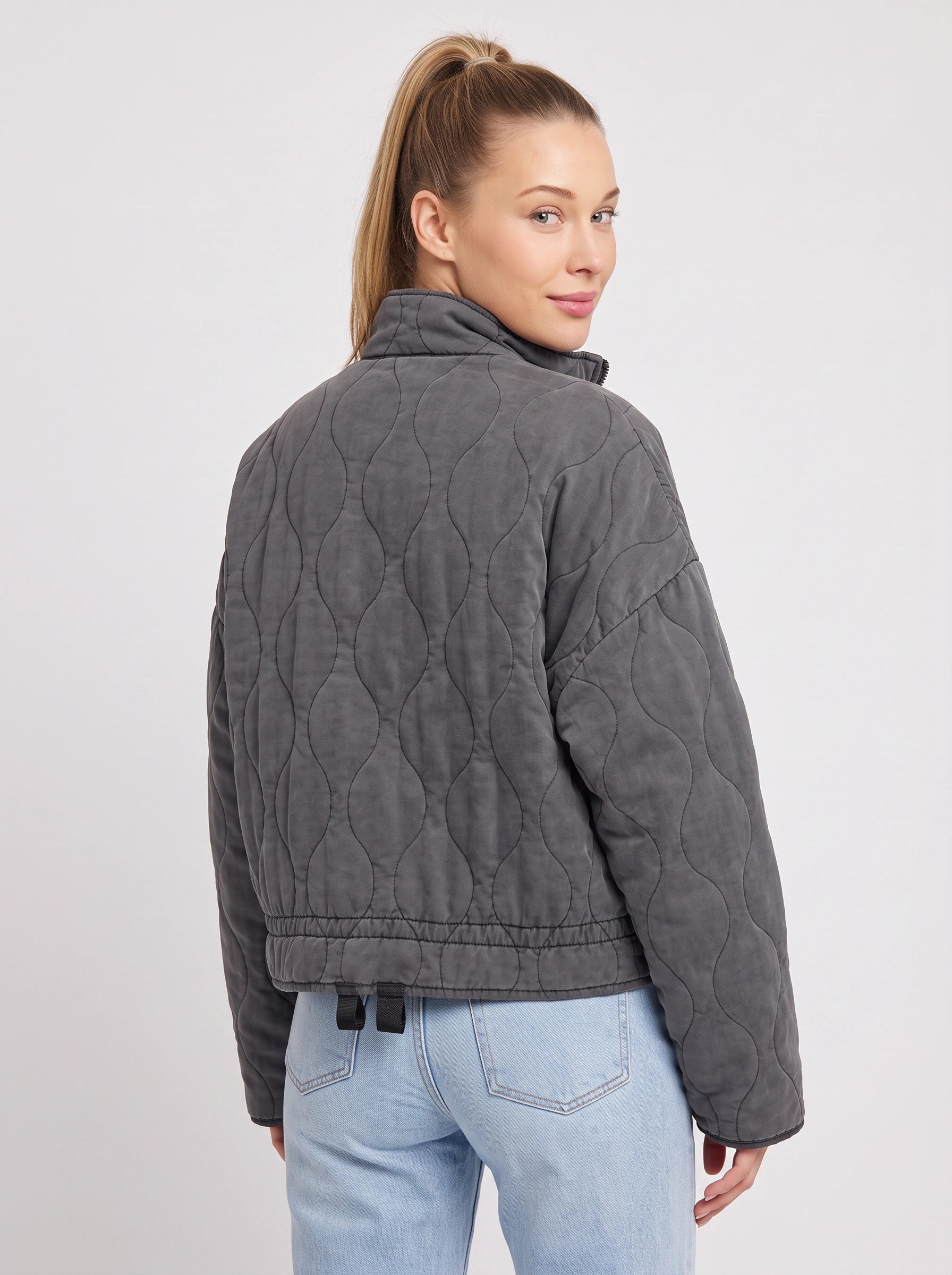 Doudoune matelassée courte zippée Bolla - Veste d'extérieur décontractée pour femme, style urbain, pour l'automne