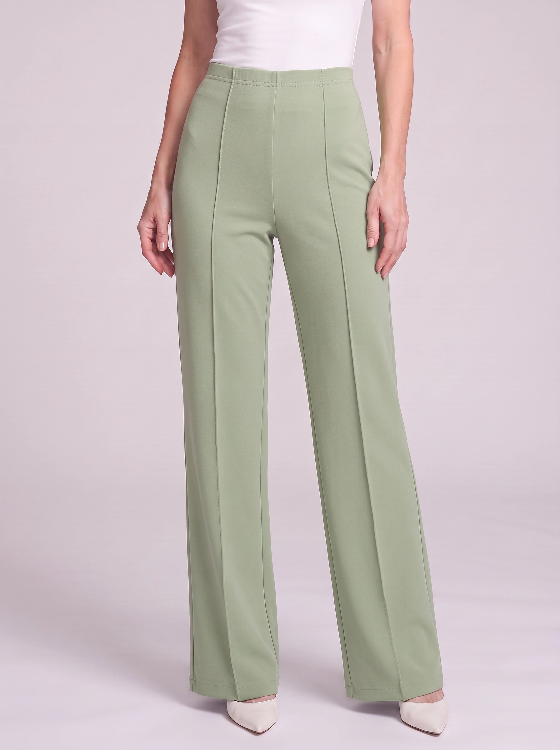 Plicarro High-Waist Wide-Leg Tailored Pants – Palazzo Pants Women Formal Office Business Casual Trousers
