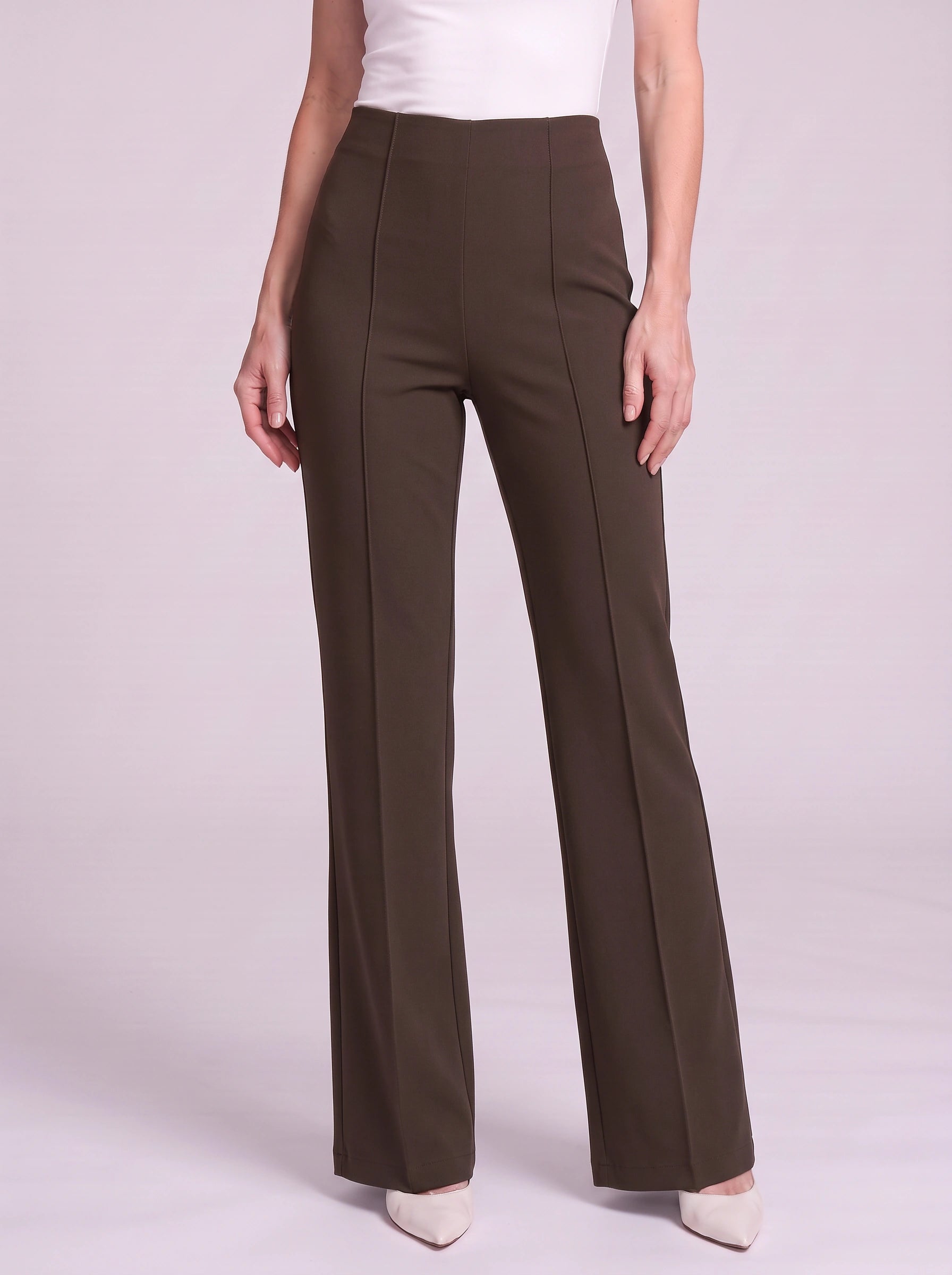Plicarro High-Waist Wide-Leg Tailored Pants – Palazzo Pants Women Formal Office Business Casual Trousers