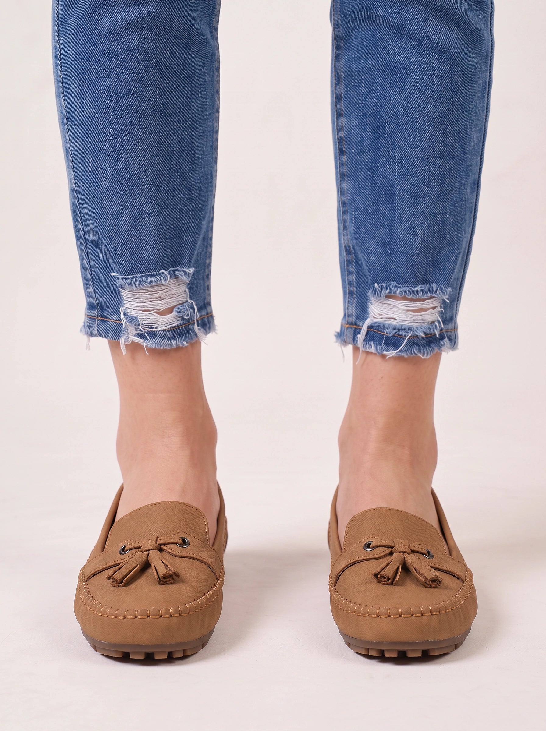 Mocassins à pampilles Tassera – Chaussures plates décontractées pour femmes, mocassins à enfiler pour la conduite et le confort quotidien