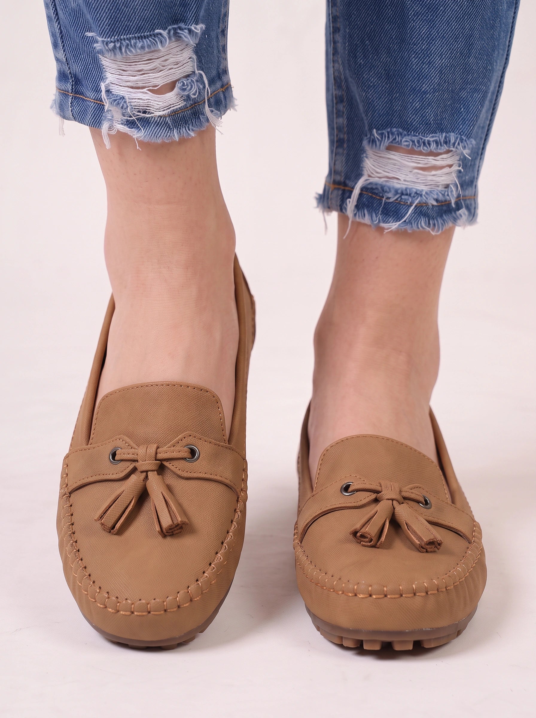 Mocassins à pampilles Tassera – Chaussures plates décontractées pour femmes, mocassins à enfiler pour la conduite et le confort quotidien