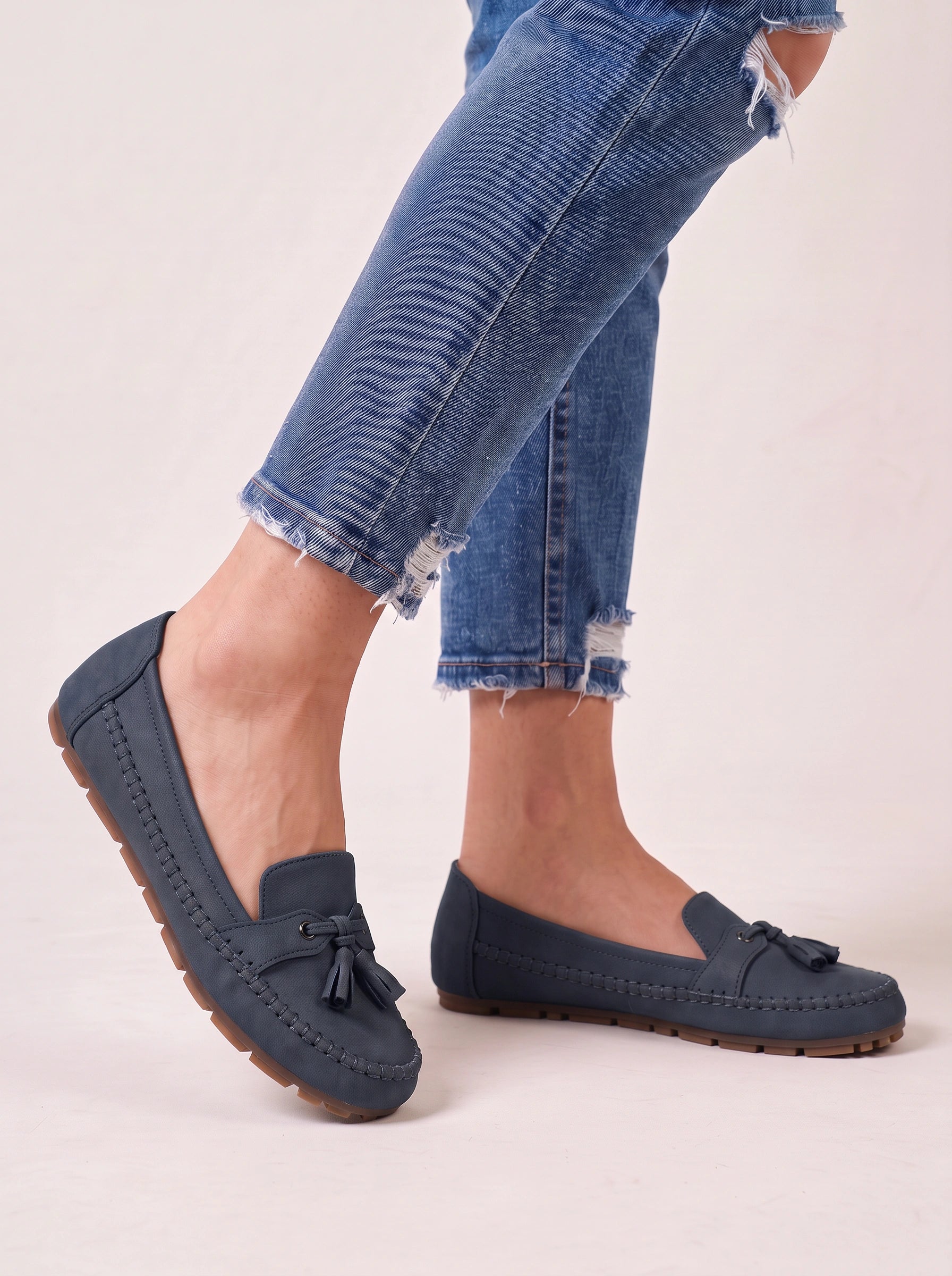 Mocassins à pampilles Tassera – Chaussures plates décontractées pour femmes, mocassins à enfiler pour la conduite et le confort quotidien