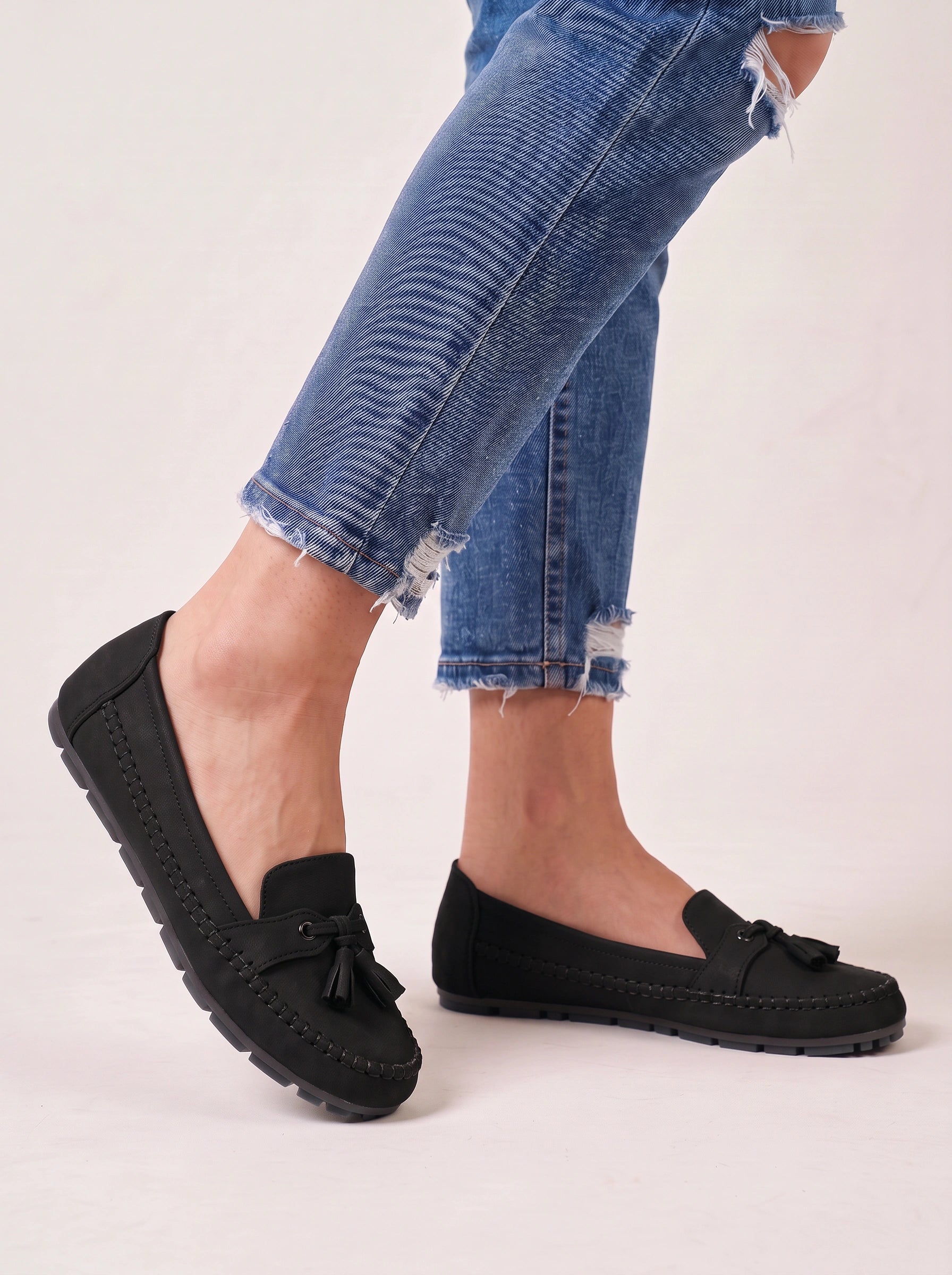 Mocassins à pampilles Tassera – Chaussures plates décontractées pour femmes, mocassins à enfiler pour la conduite et le confort quotidien