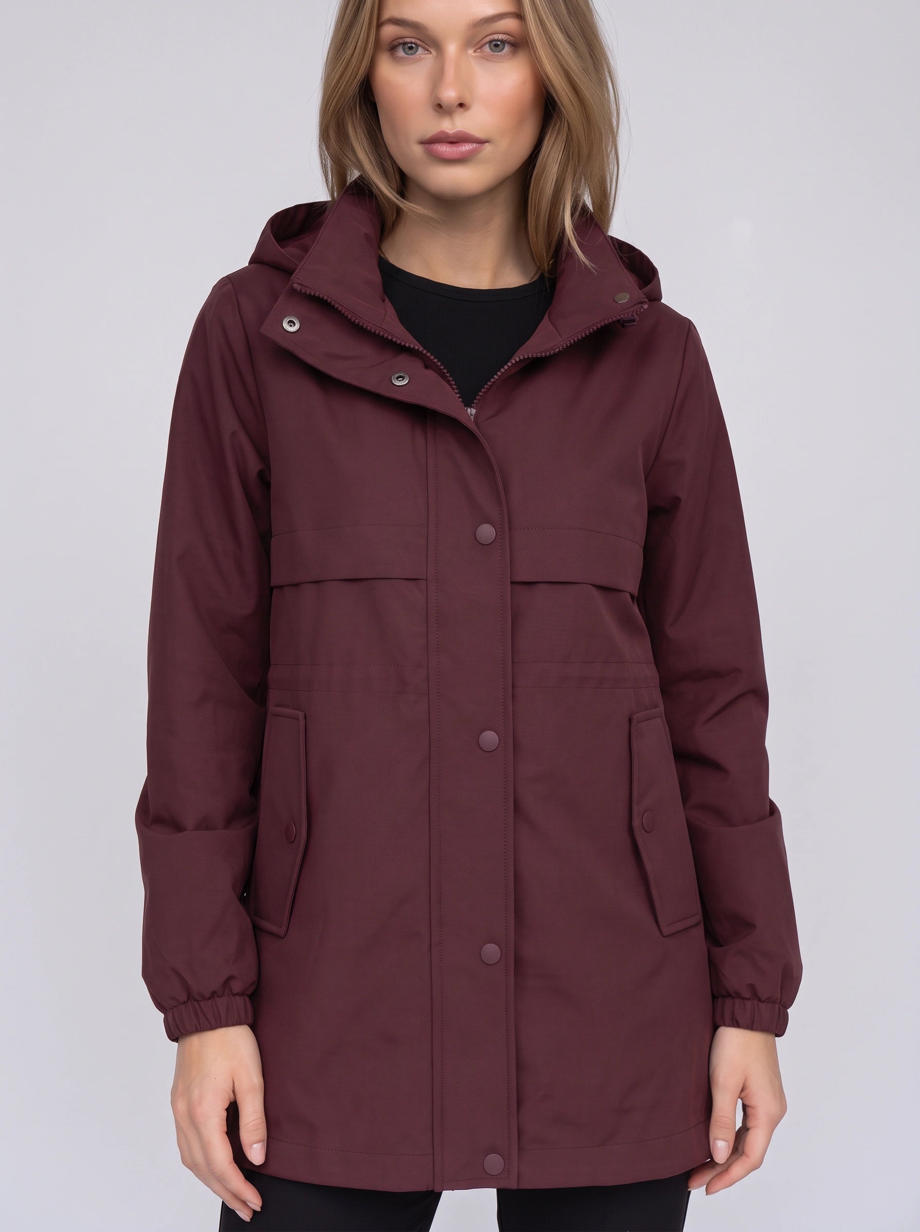 Montaro Hooded Utility Raincoat – Women Waterproof Outdoor Jacket Casual Streetwear Fall Windbreaker