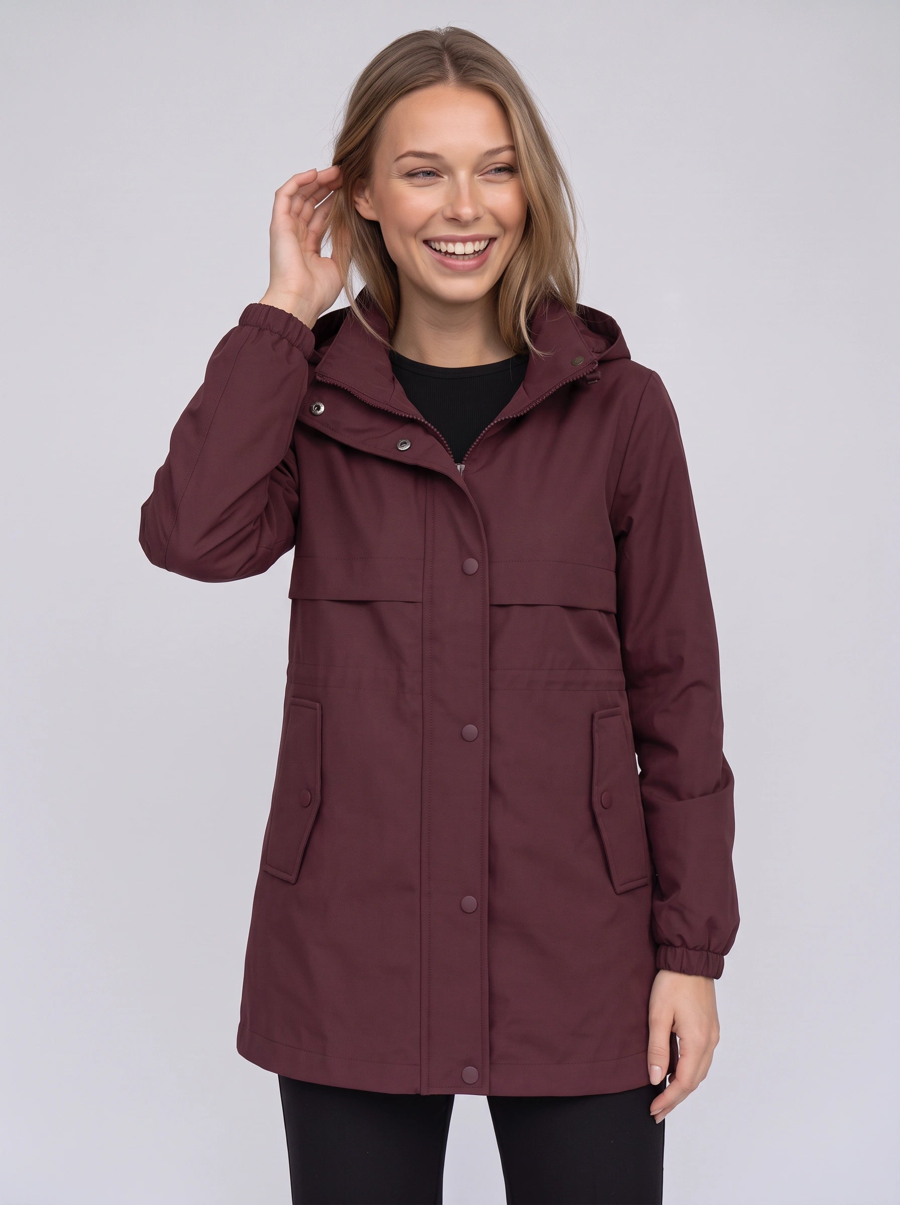 Montaro Hooded Utility Raincoat – Women Waterproof Outdoor Jacket Casual Streetwear Fall Windbreaker