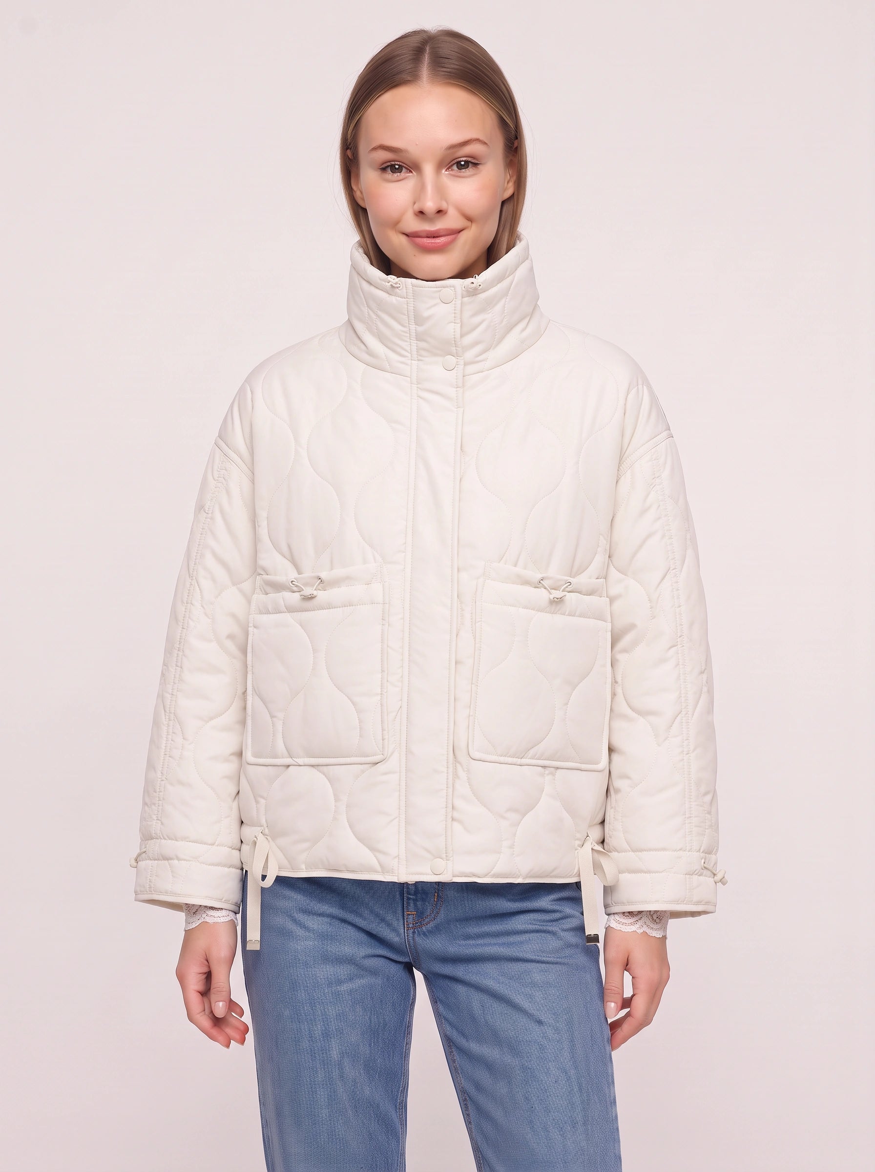 Doudoune matelassée Orbique - manteau noir matelassé décontracté pour femme, veste chaude matelassée d’automne et d’hiver