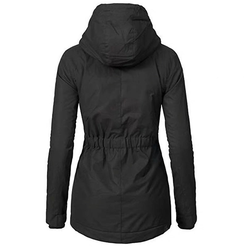 Sagewood Sherpa-Lined Hooded Parka Jacket – Women Winter Coat Faux Fur Hood Casual Outerwear Long Parka