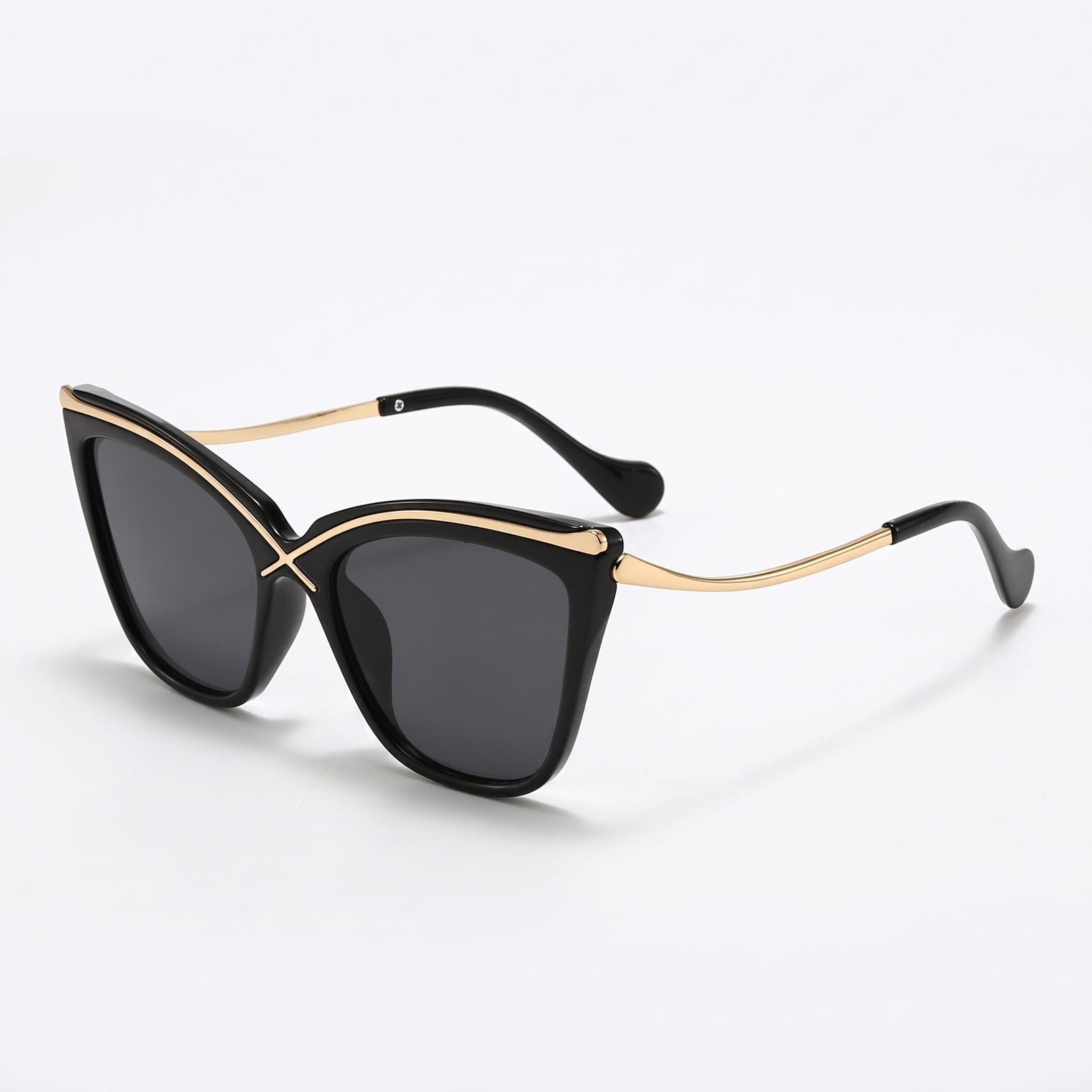 Veylen Oversized Cat-Eye Sunglasses – Women Designer Gradient Lens Tortoiseshell Square Frame UV Protection