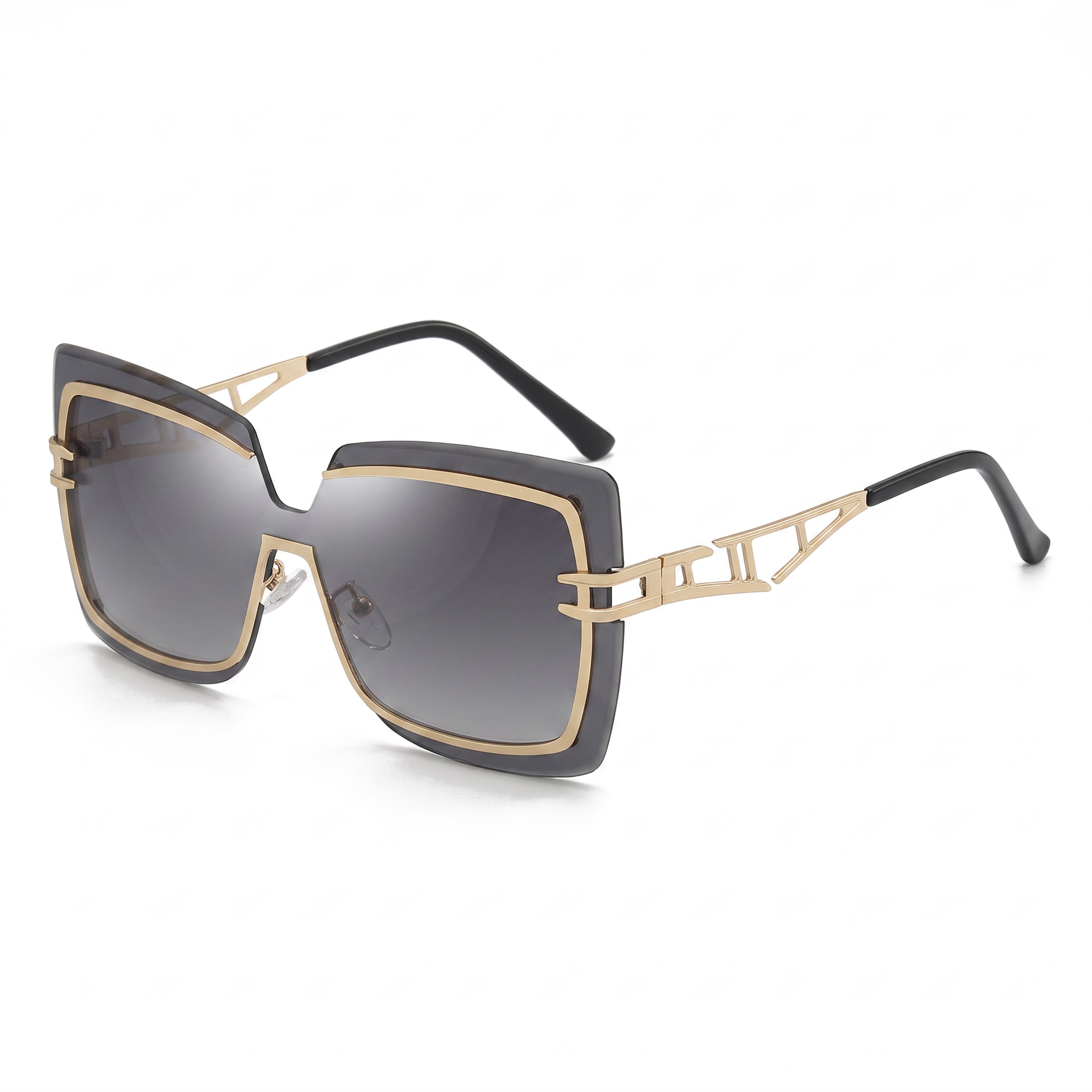 Rimarch Oversized Square Sunglasses – Women Gradient Lens Statement Luxury Designer Big Square Frame Sunglasses