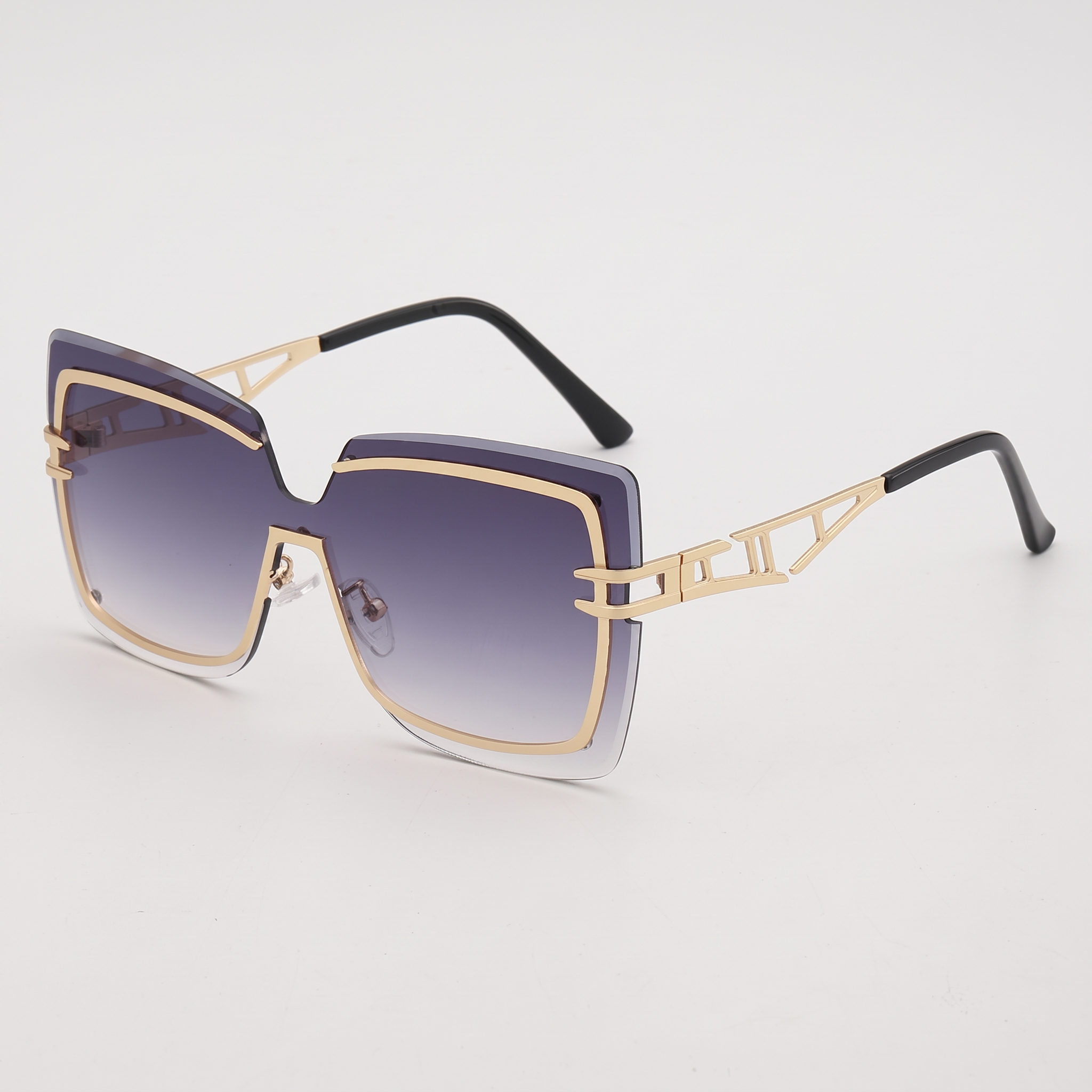 Rimarch Oversized Square Sunglasses – Women Gradient Lens Statement Luxury Designer Big Square Frame Sunglasses
