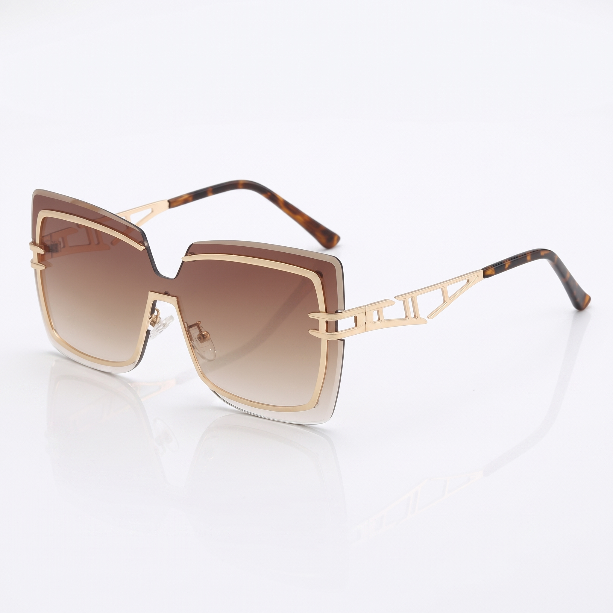 Rimarch Oversized Square Sunglasses – Women Gradient Lens Statement Luxury Designer Big Square Frame Sunglasses