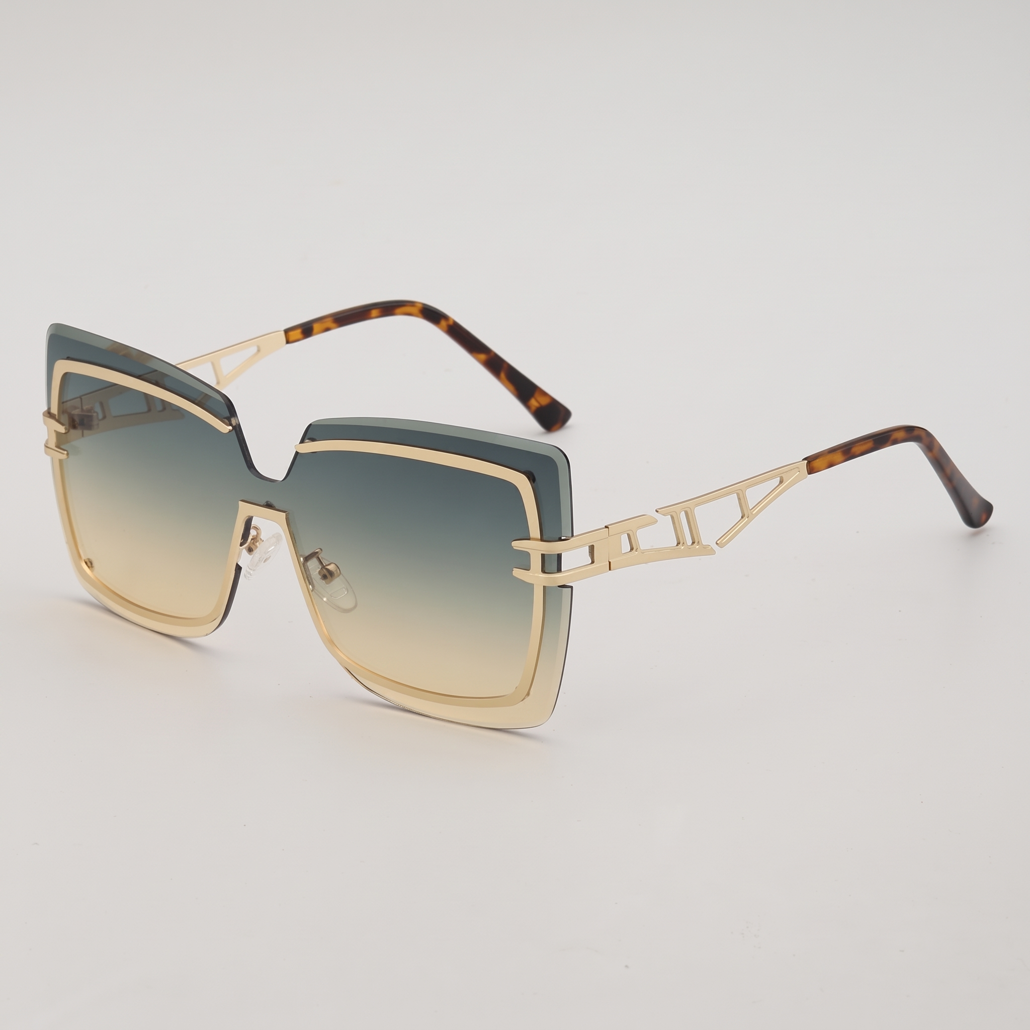 Rimarch Oversized Square Sunglasses – Women Gradient Lens Statement Luxury Designer Big Square Frame Sunglasses