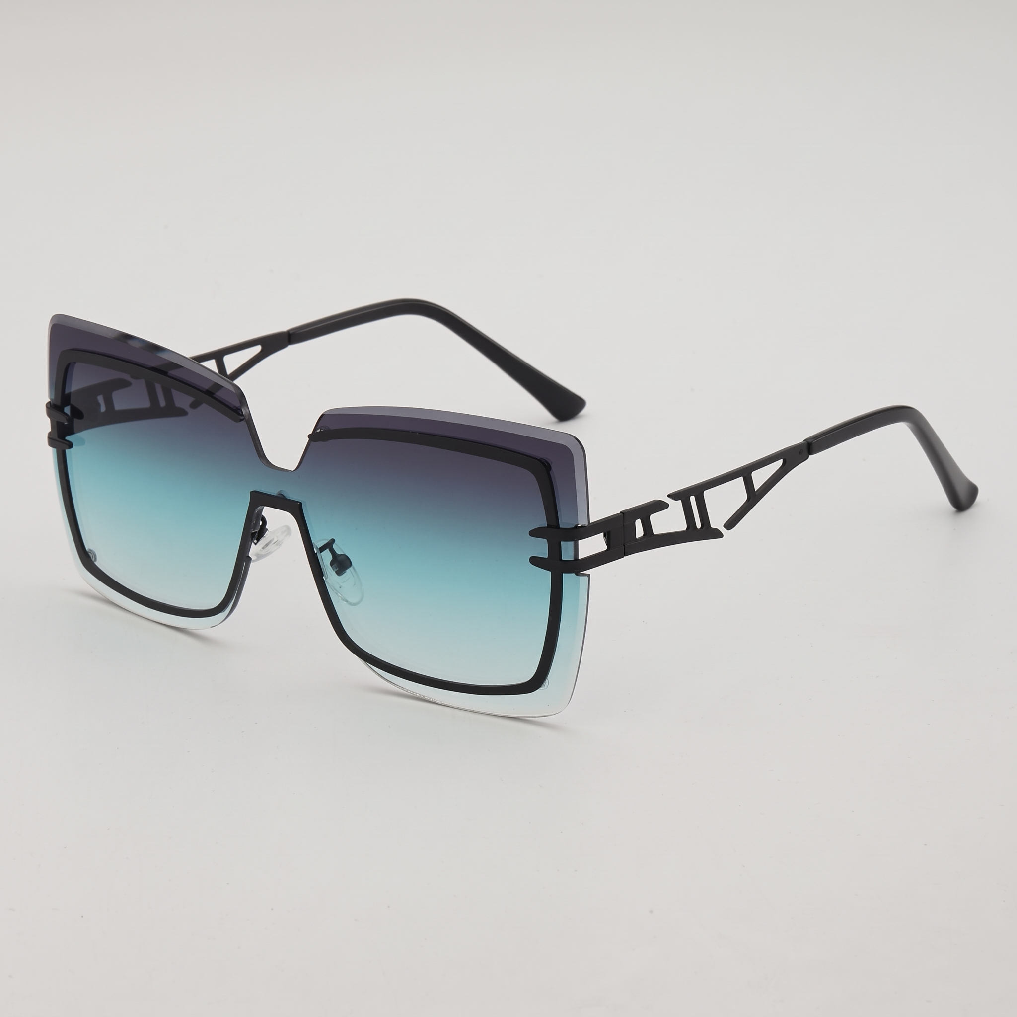 Rimarch Oversized Square Sunglasses – Women Gradient Lens Statement Luxury Designer Big Square Frame Sunglasses