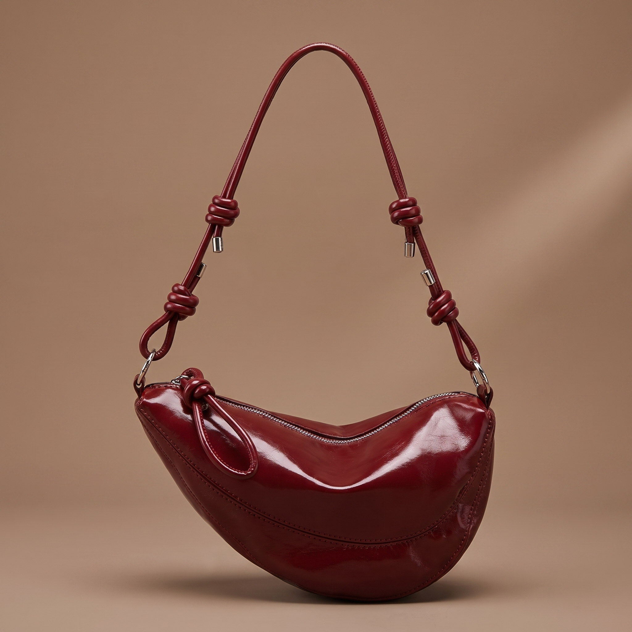 Keziah Knotted Strap Hobo Bag – Luxury Handbags Women Crossbody Shoulder Purse Designer Hobo Bag