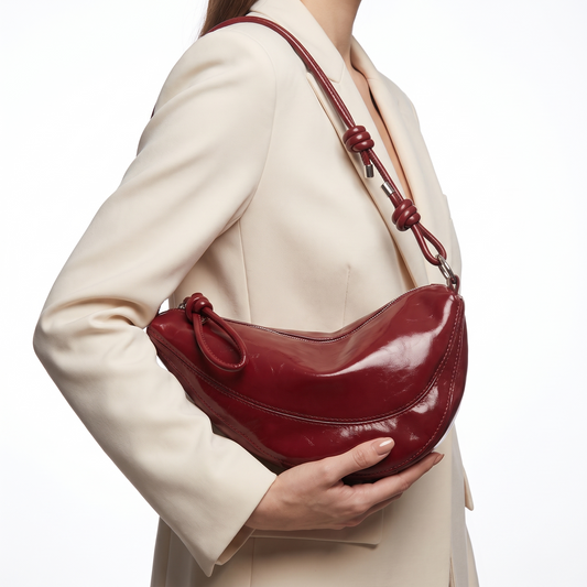 Sac hobo à bandoulière nouée Keziah – sac à main de luxe pour femme, sac bandoulière, sac hobo de créateur