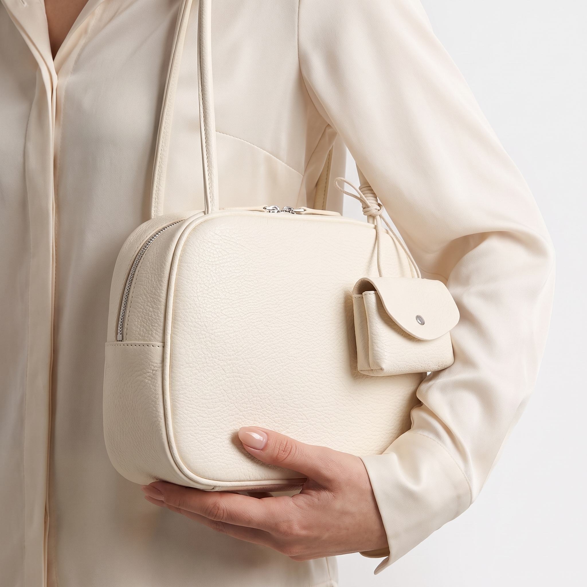 Graniella Round Crossbody Bag – Pebbled Leather Structured Dome Shoulder Purse Women Casual Everyday Handbag